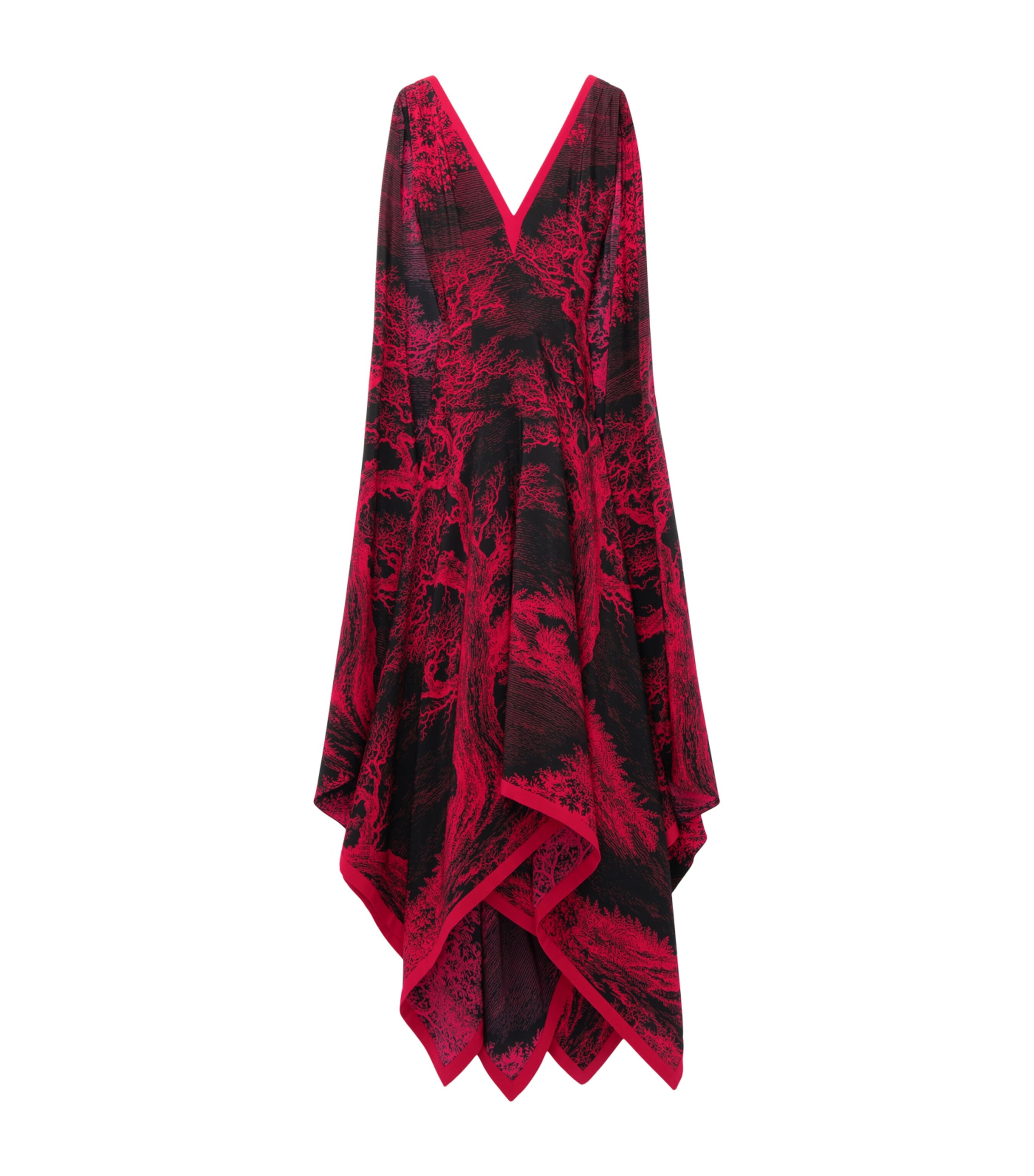 McQueen Womens Silk Tree of Life Maxi Dress