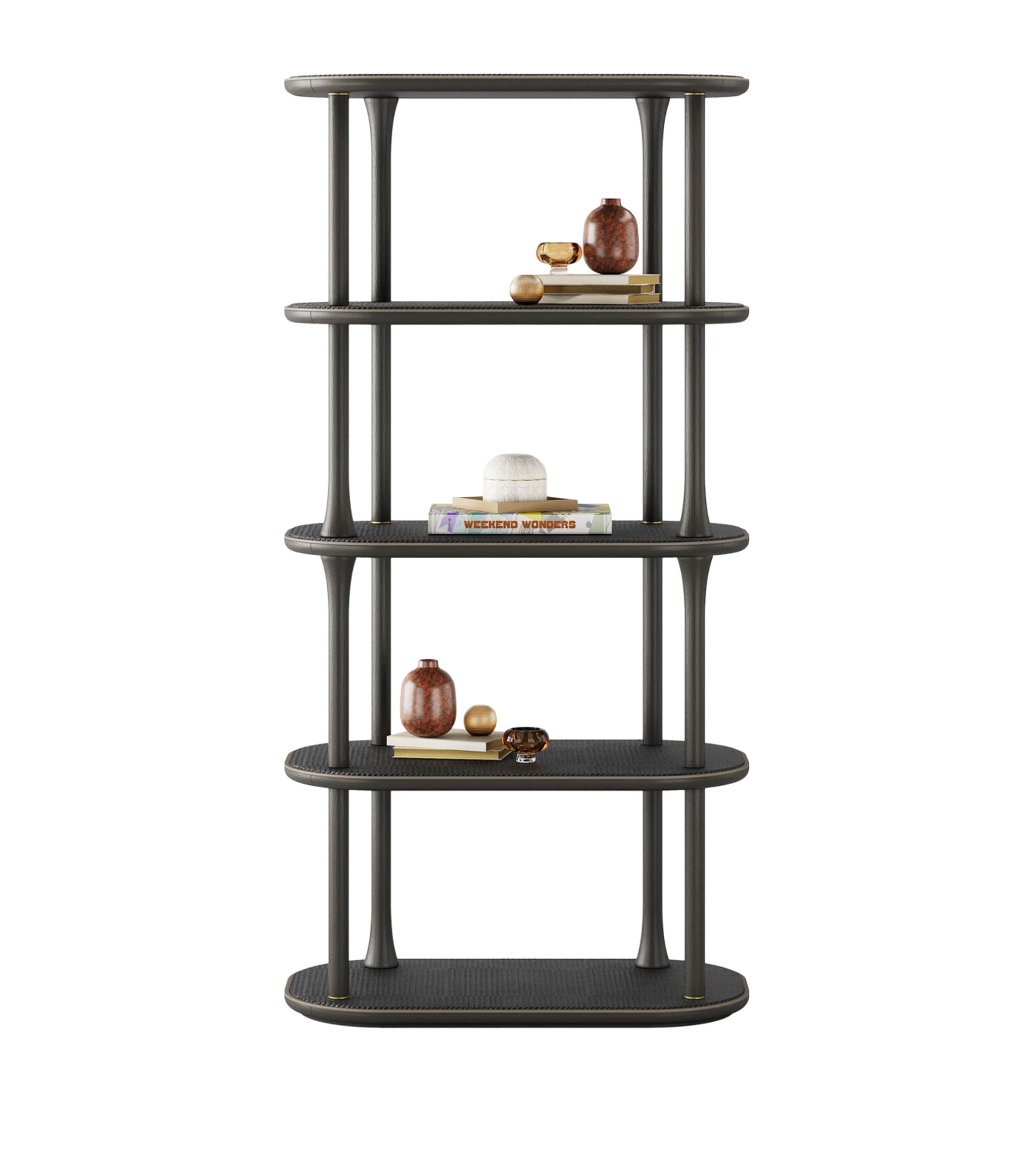 Frato Wood Matera Bookcase Black