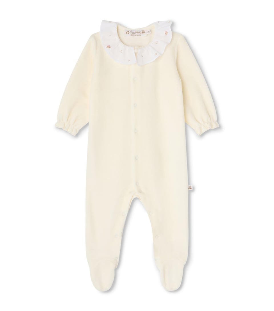 Bonpoint Embroidered All-In-One (1-18 Months) Blanc Lait