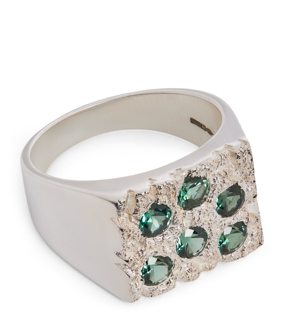 EXCLUSIVE Sterling Silver Rose Garden Signet Ring