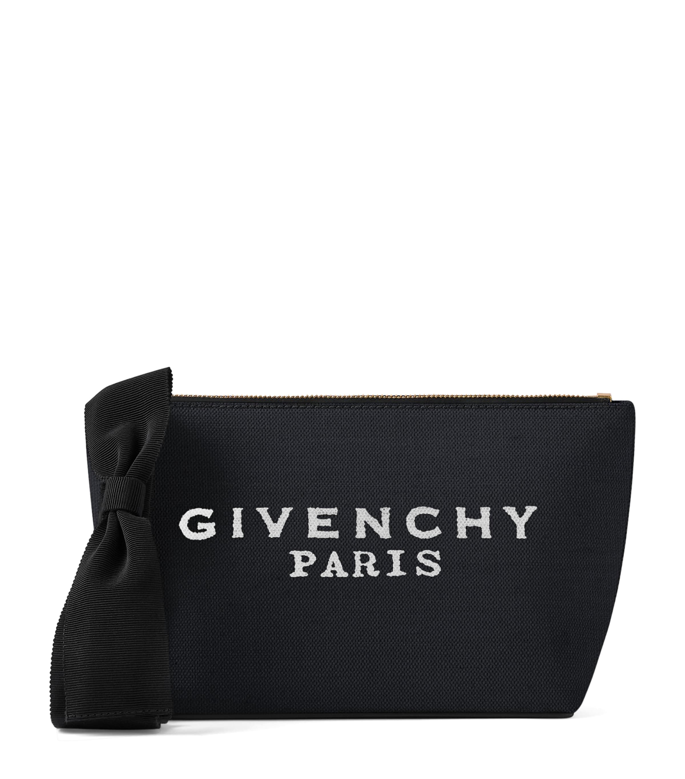 Cotton-Blend Logo Pouch