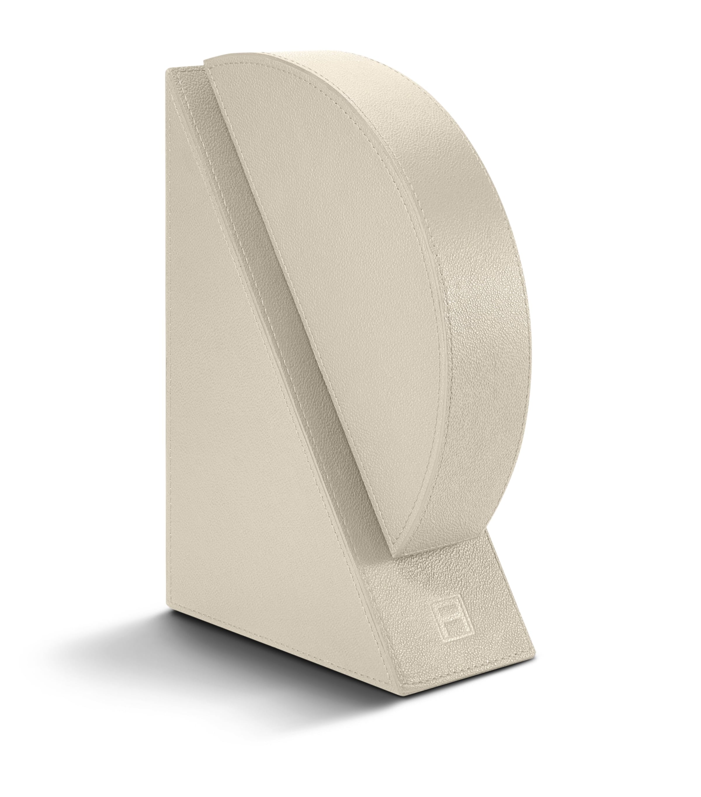 Leather Right Cubist Bookend