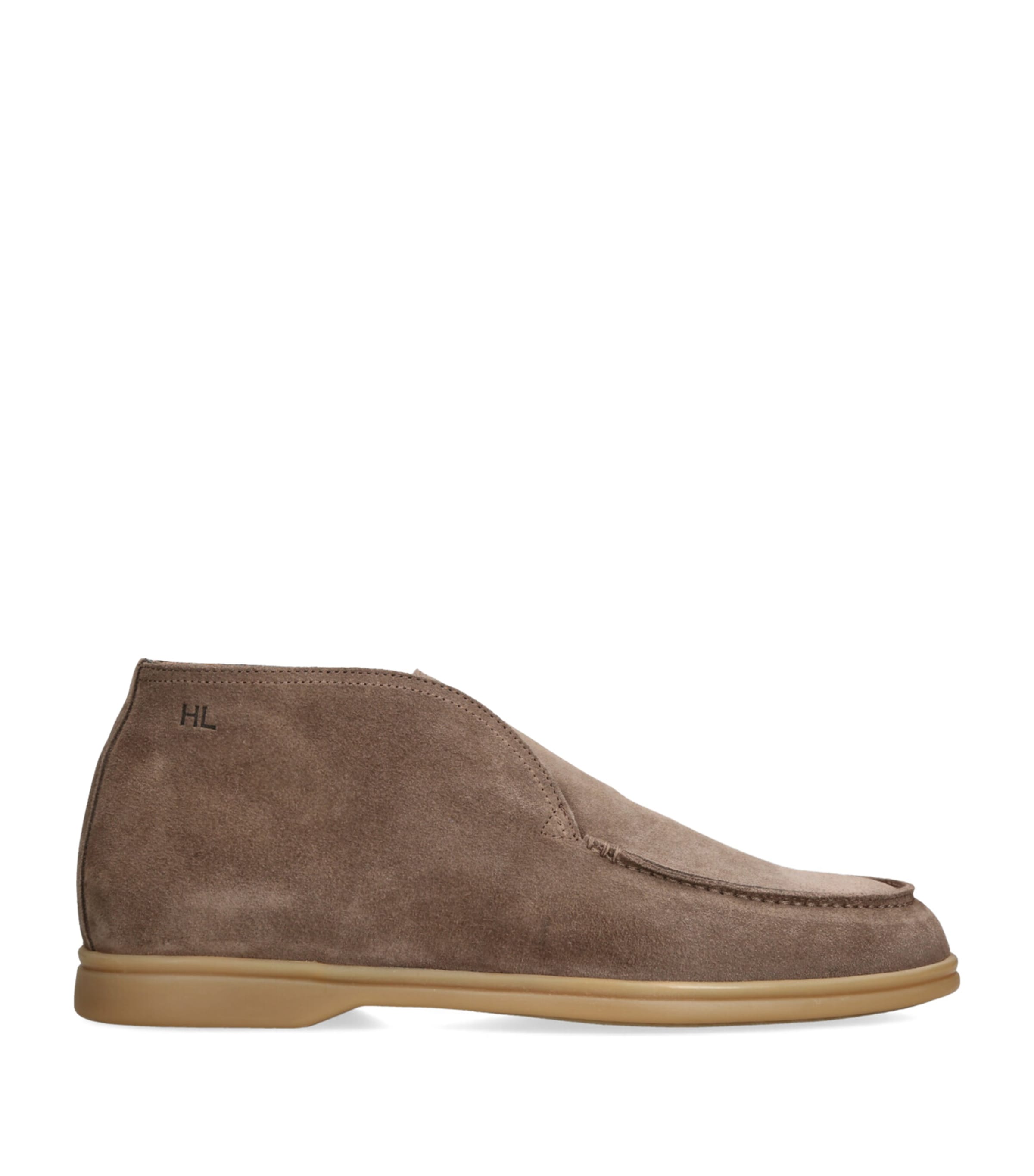 Suede Rain-Resistant Tower Ankle Boots