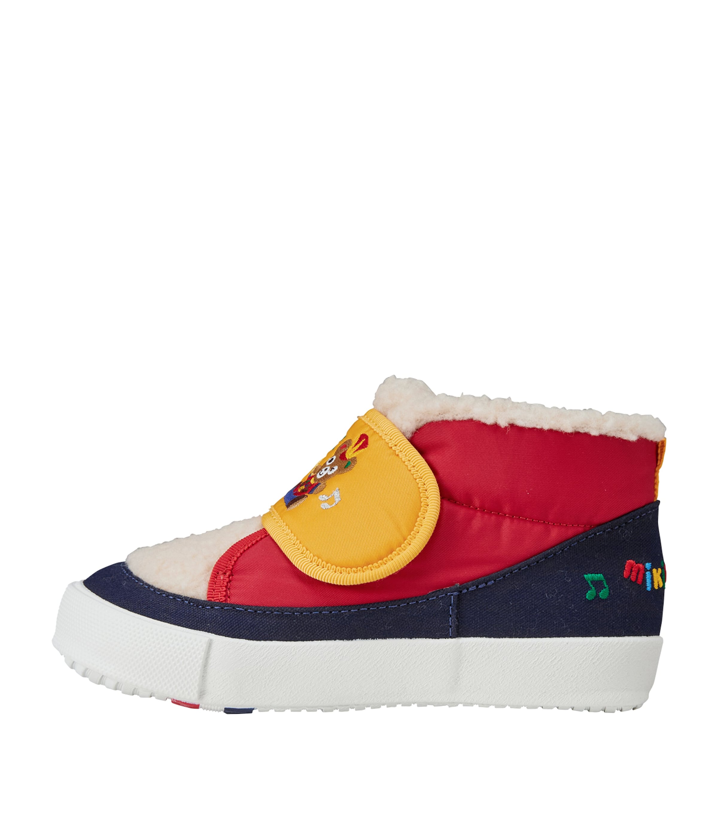 Miki House Embroidered Velcro Sneakers