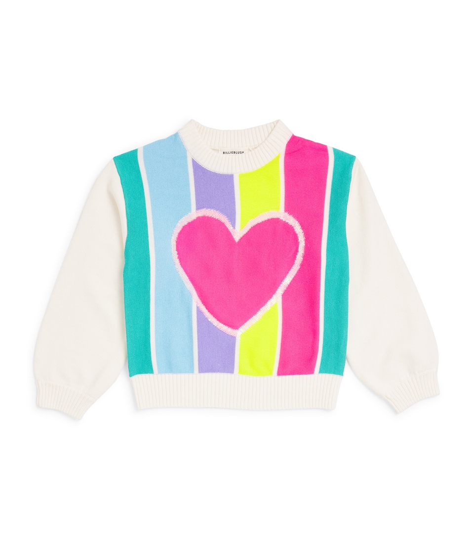 Billieblush Knitted Heart Sweater (2-12 Years) Multicoloured