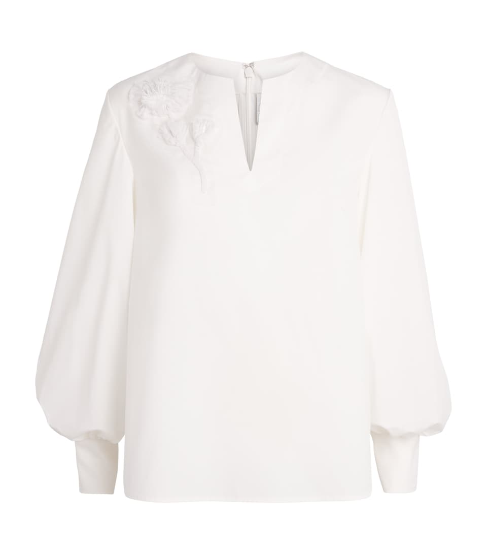 Huishan Zhang Womens Poplin Matis Top White