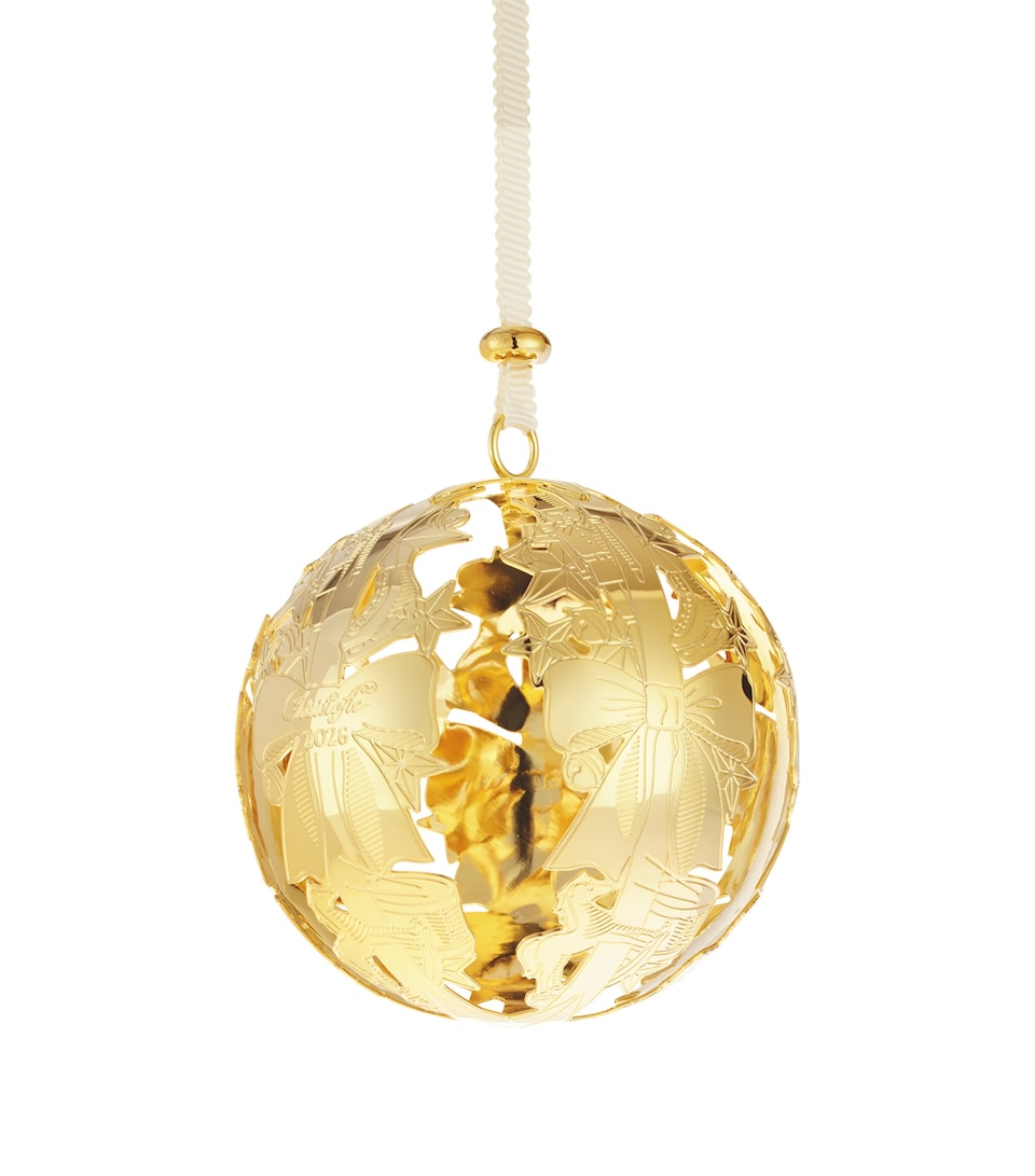 Christofle Gilded Sous le Sapin 2026 Bauble Gold