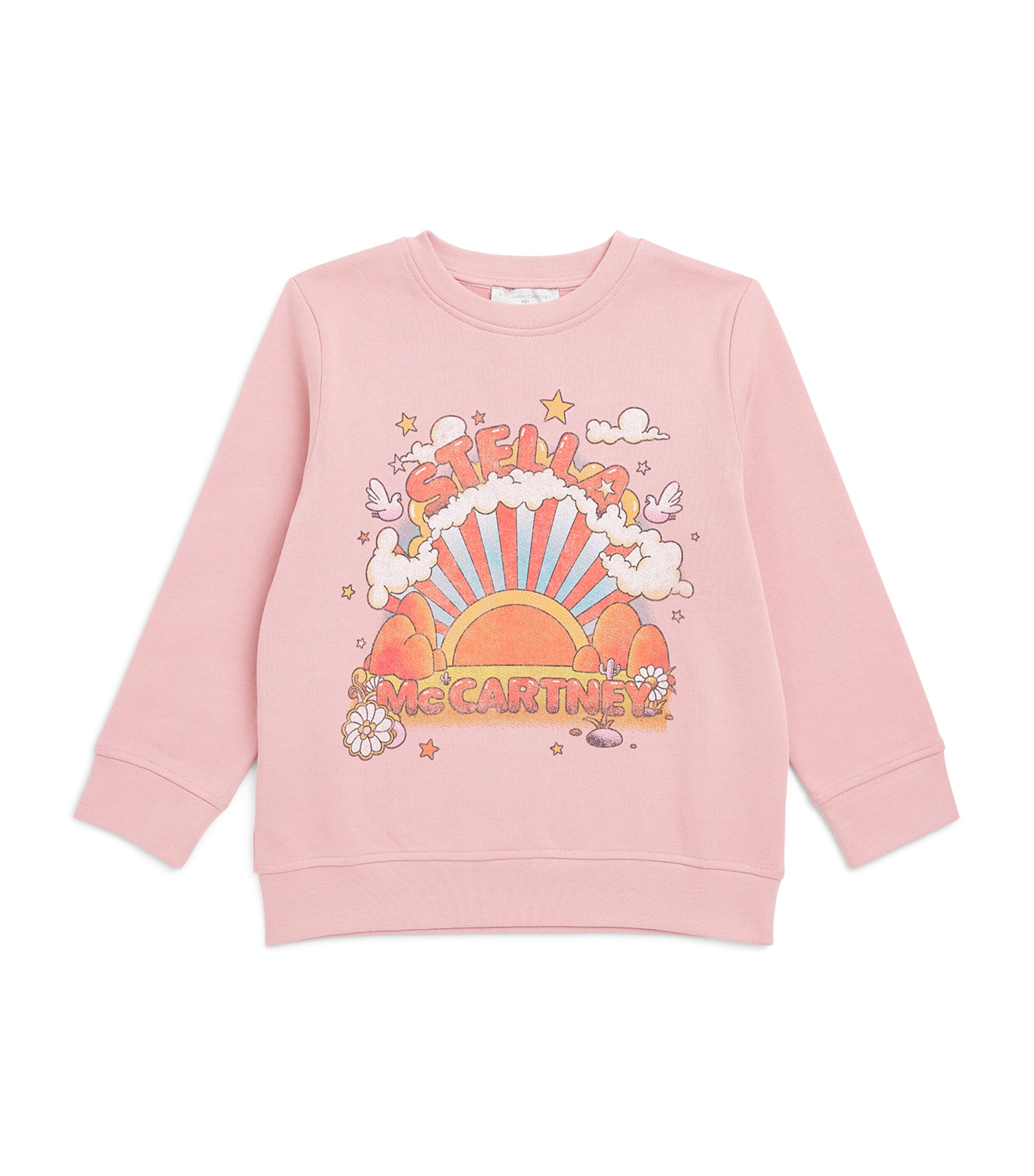 Stella McCartney Kids Cotton Logo Sweatshirt (2-14 Years) Pink