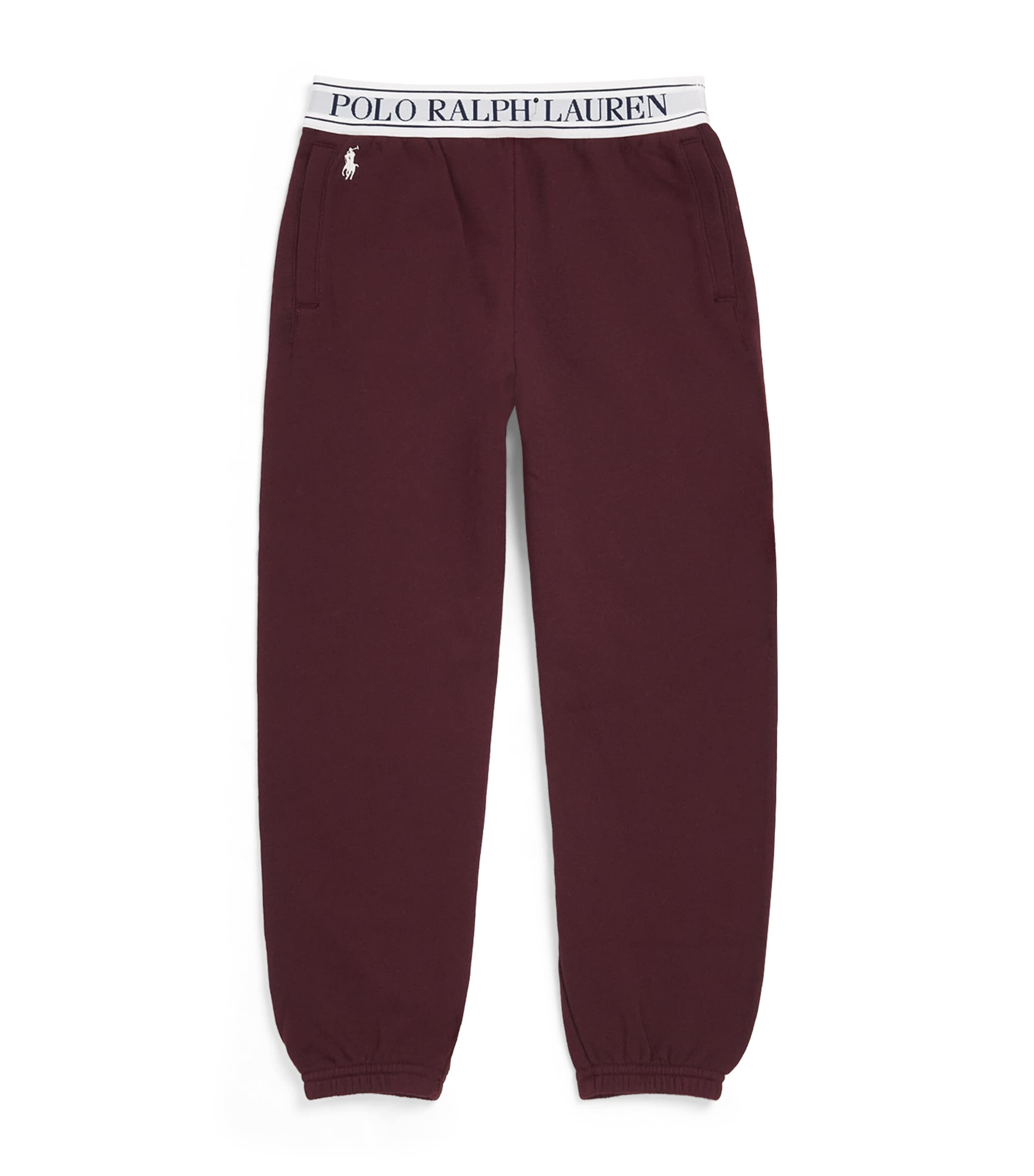 Ralph Lauren Kids French Terry Logo Sweatpants (7-16 Years) Rich Ruby