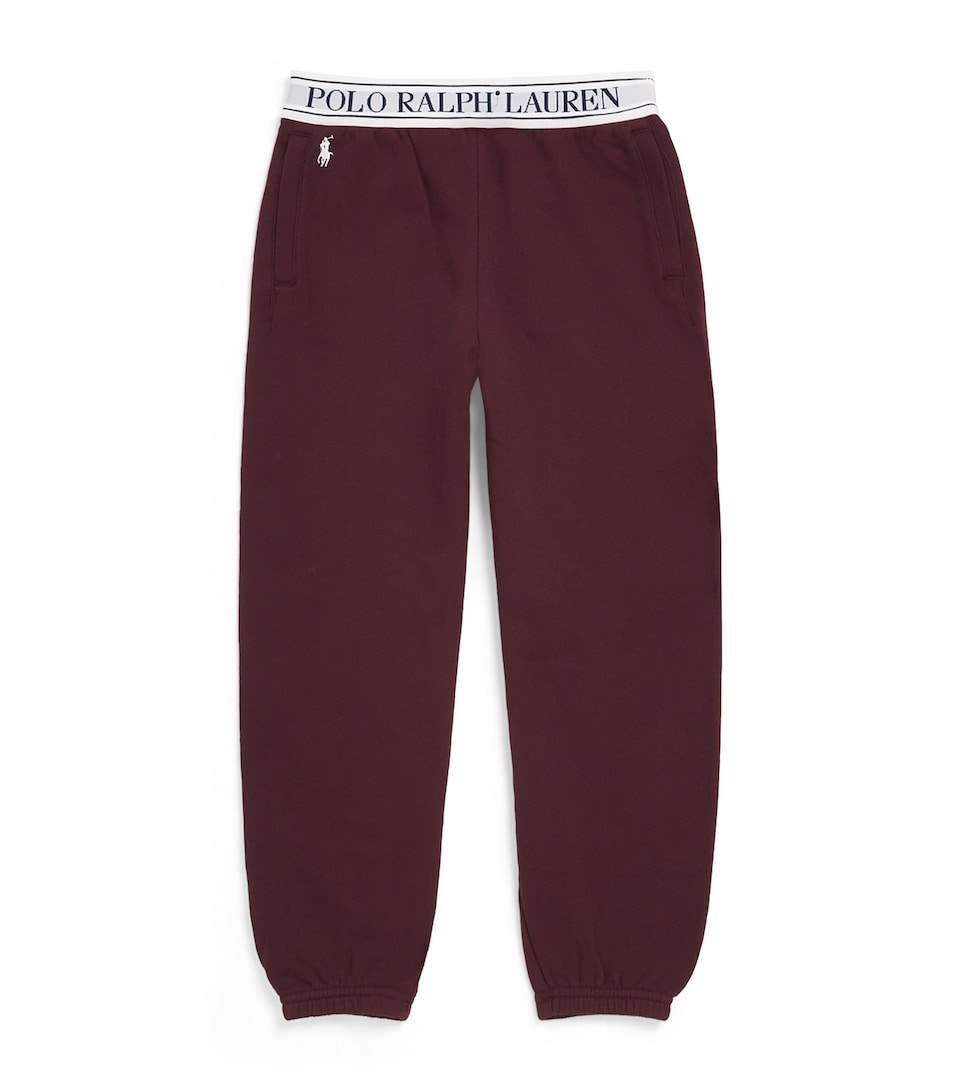 Ralph Lauren Kids French Terry Logo Sweatpants (7-16 Years) Rich Ruby