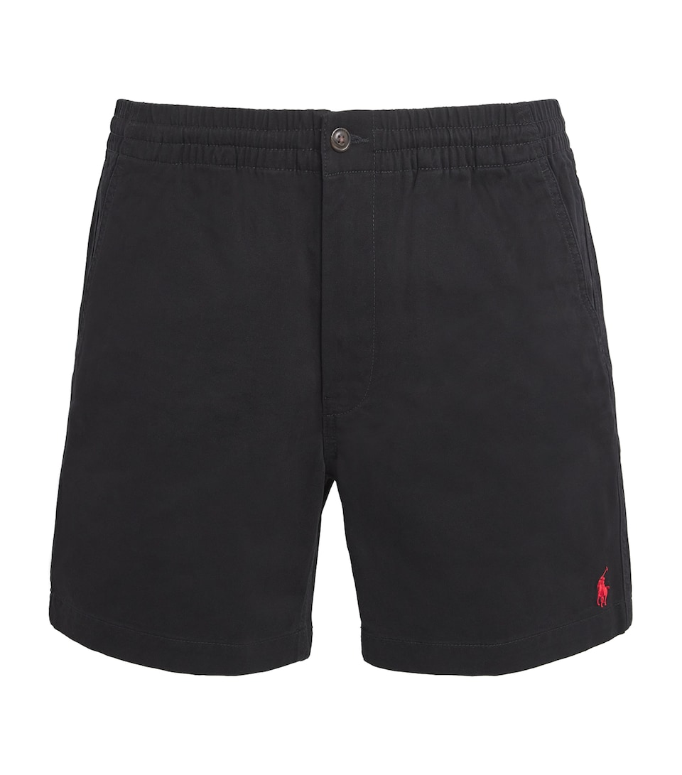 Stretch-Cotton Logo Shorts