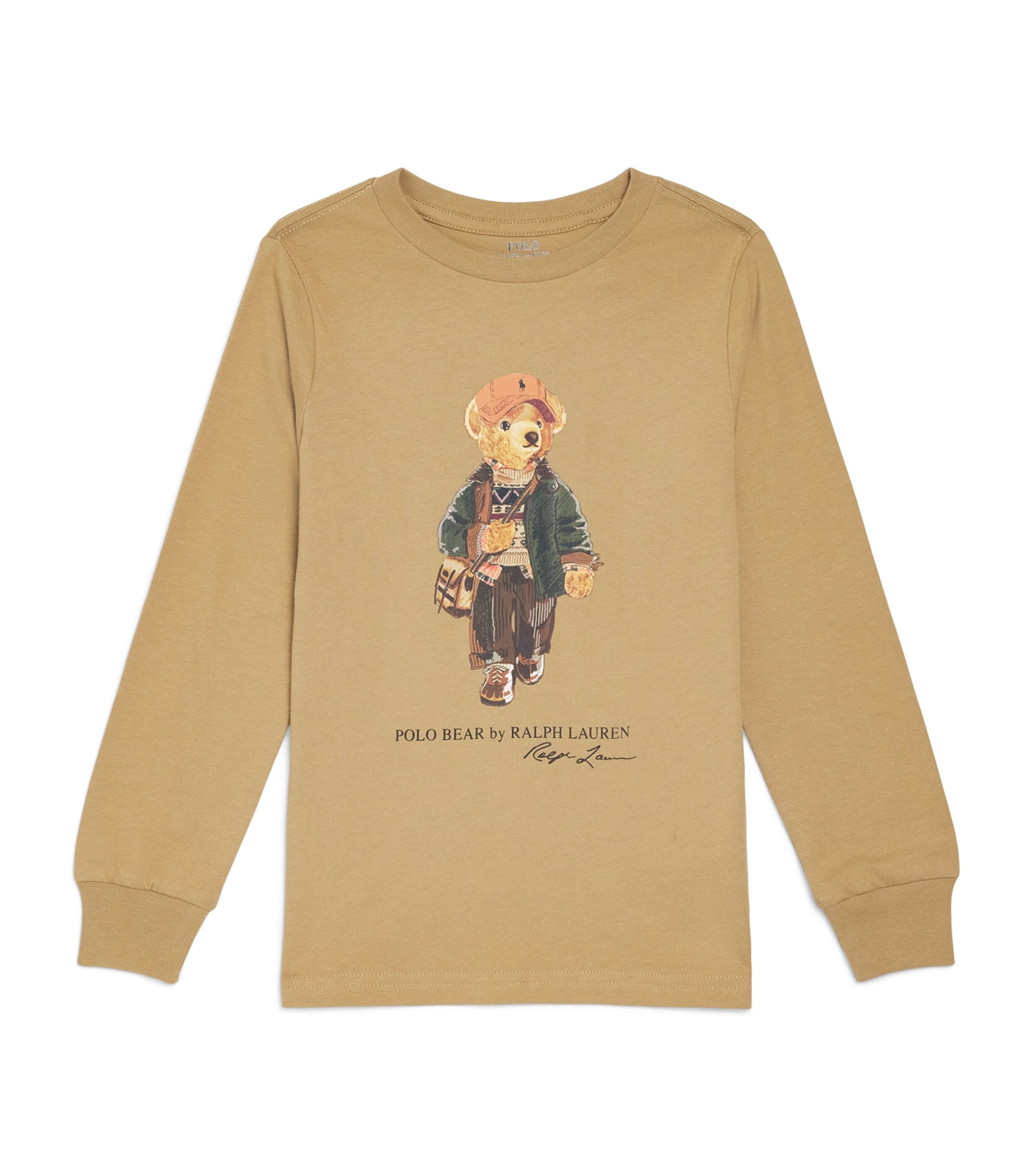 Ralph Lauren Kids Cotton Polo Bear Sweatshirt (2-7 Years) Camel