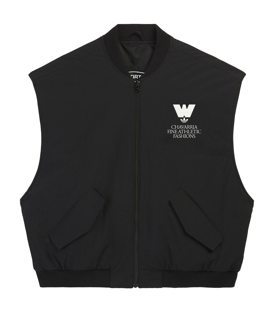 Willy Chavarria Mens x adidas Padded Vest Black