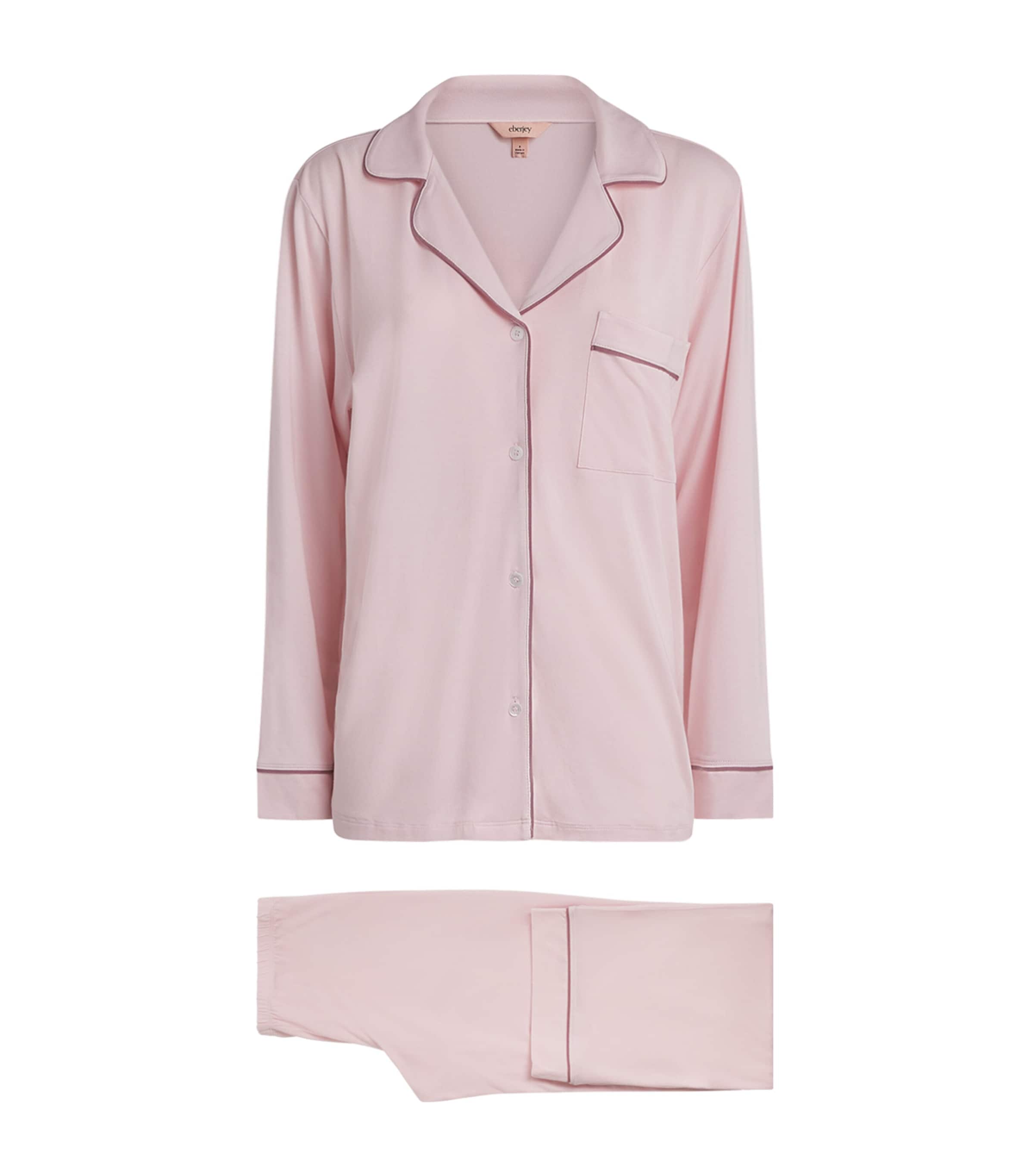 Eberjey Womens Gisele Pyjama Set Ppfig Pale Pink