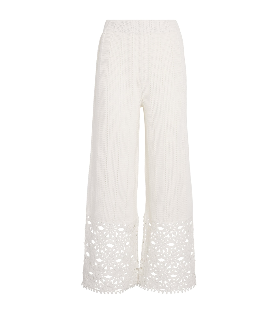 Crochet Wide-Leg Trousers