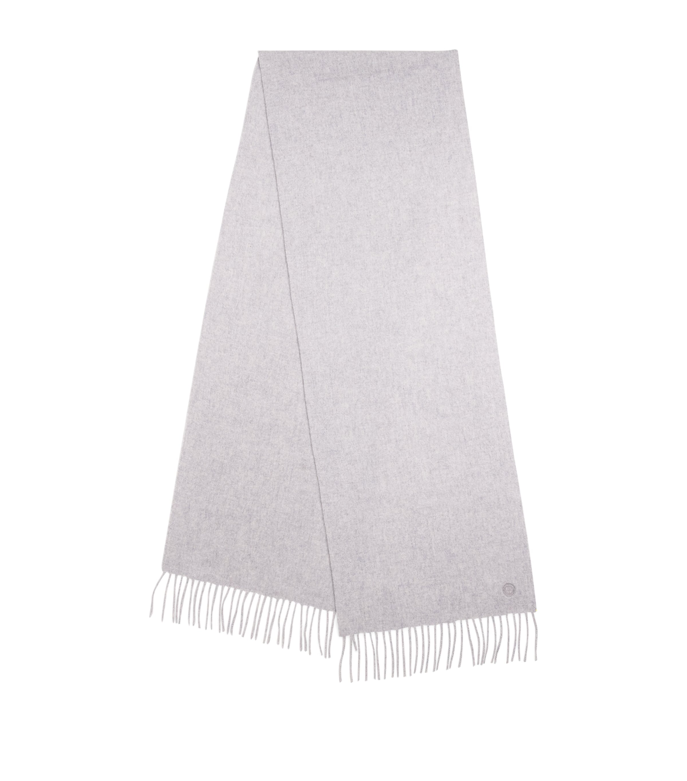Harrods Cashmere Woven Scarf Grey