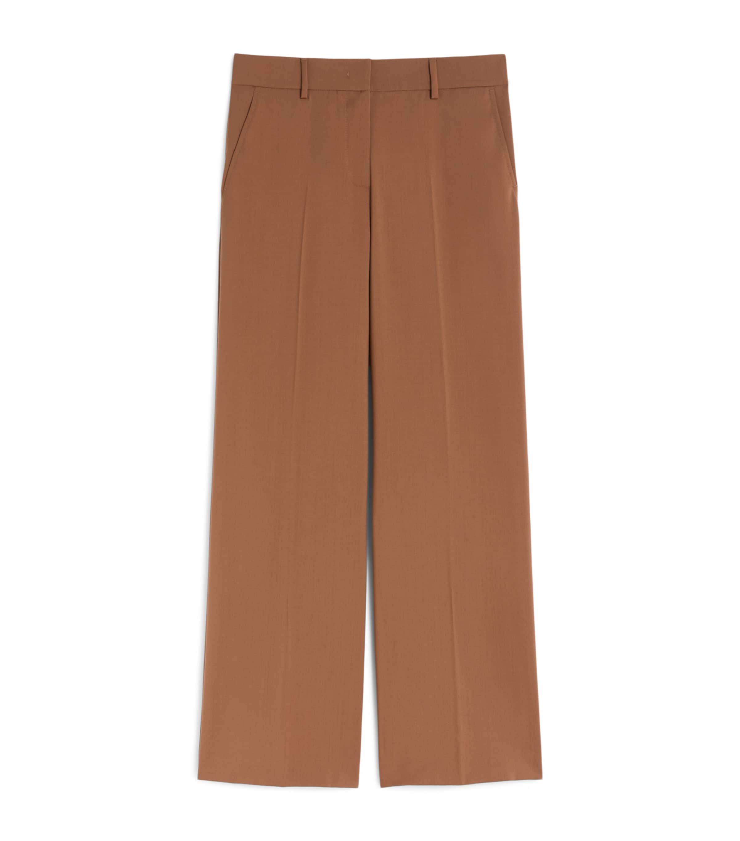 Wool Wide-Leg Trousers