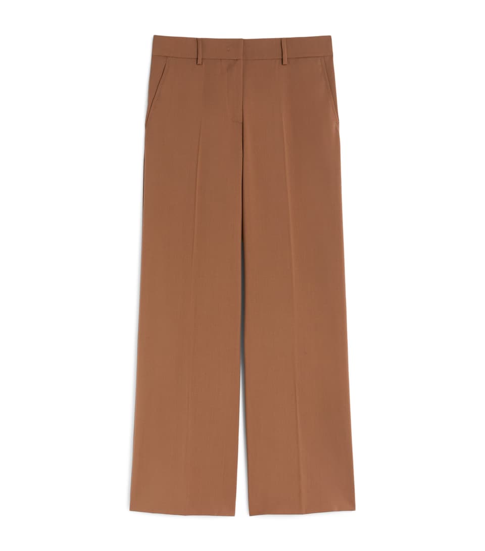 Wool Wide-Leg Trousers