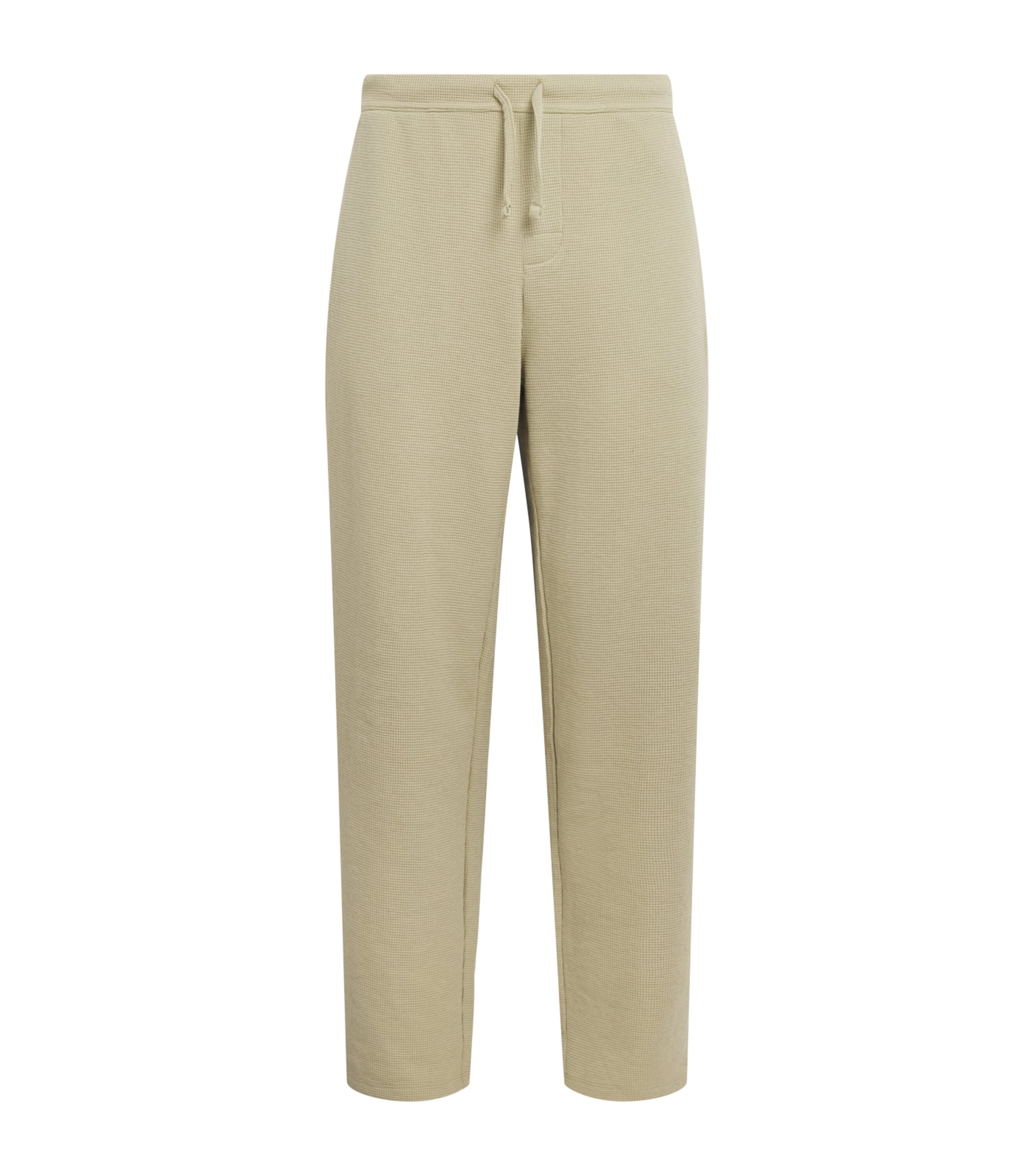 BOSS Mens Waffle-Knit Logo Sweatpants Light/pastel Grn