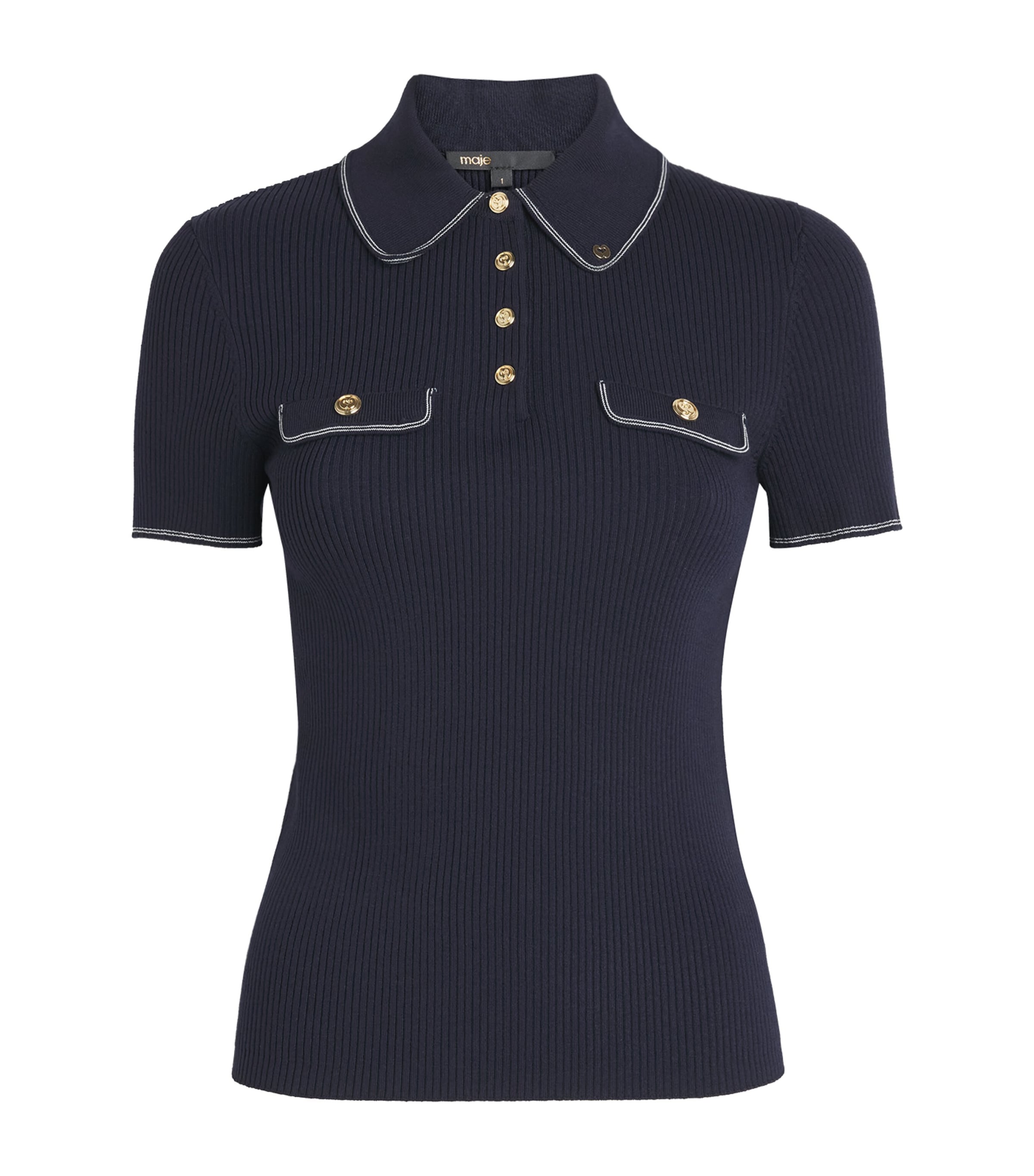 Ribbed Polo Shirt