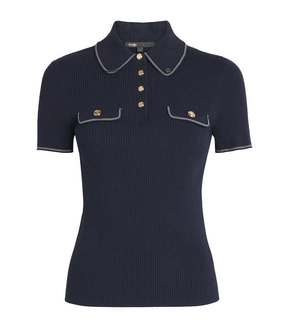 Ribbed Polo Shirt