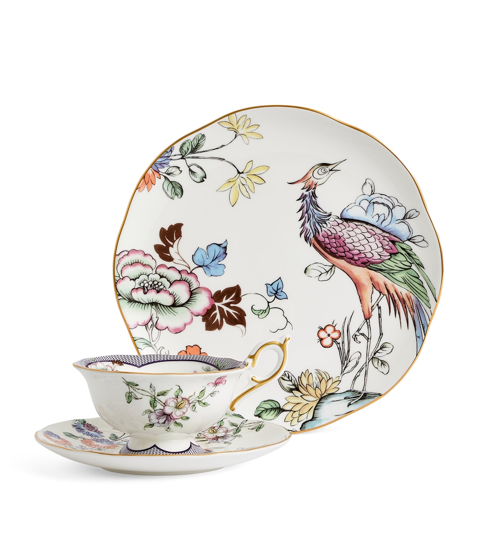 Fortune Teacup, Saucer and Plate Set