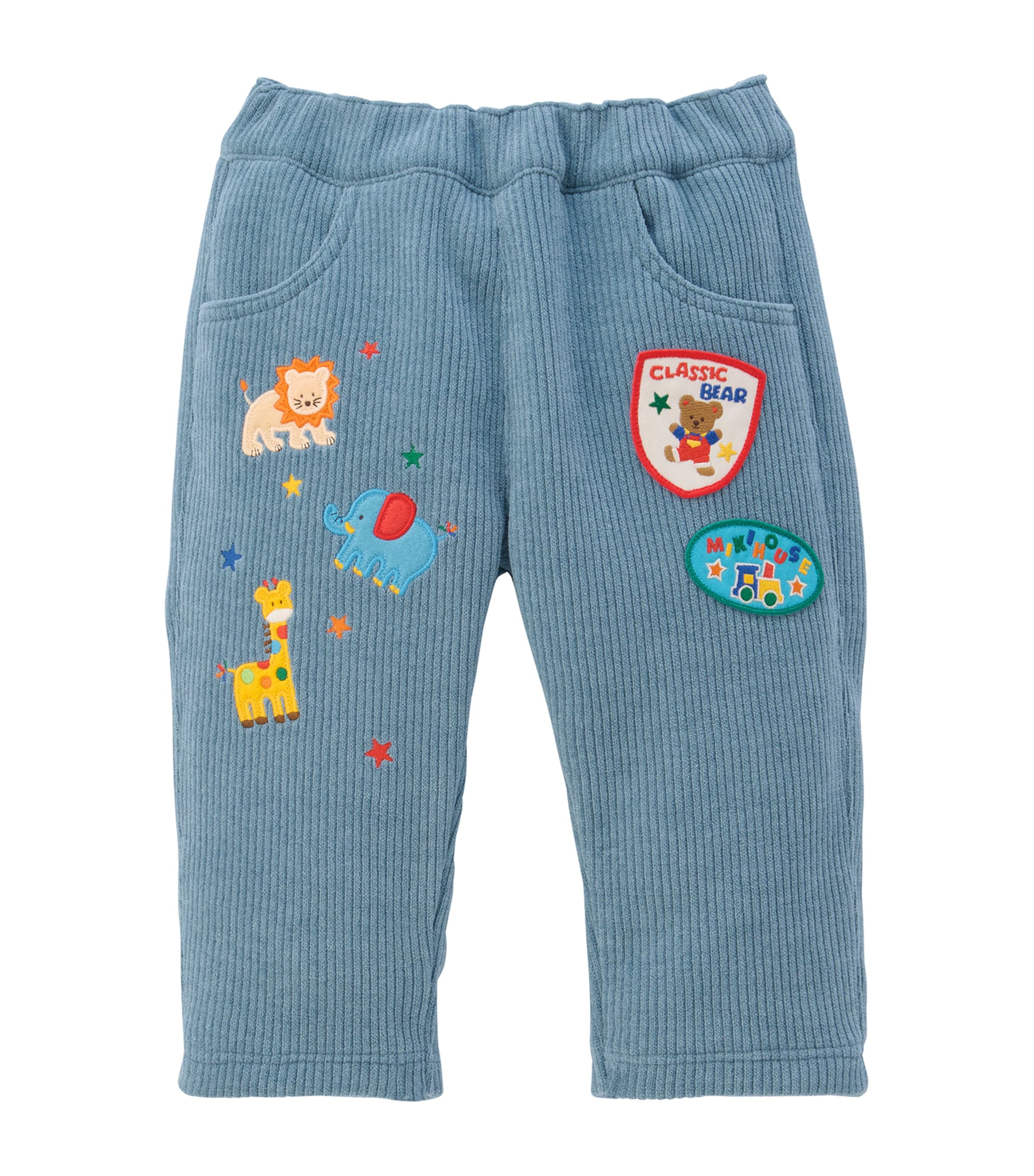 Miki House Corduroy Embroidered Trousers (12 Months-7 Years)