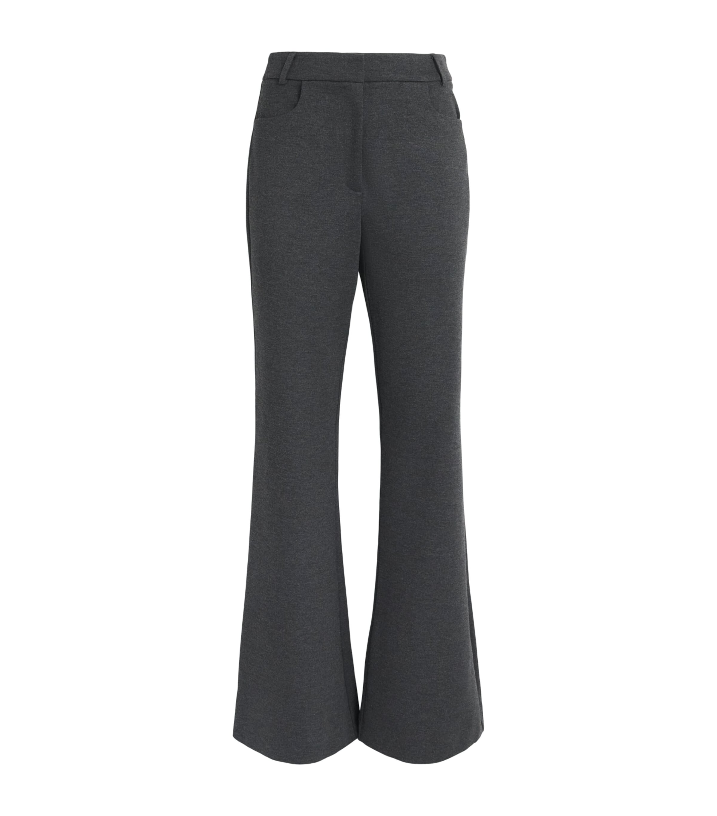 Toccin Womens Gaia Wide-Leg Trousers Shadow