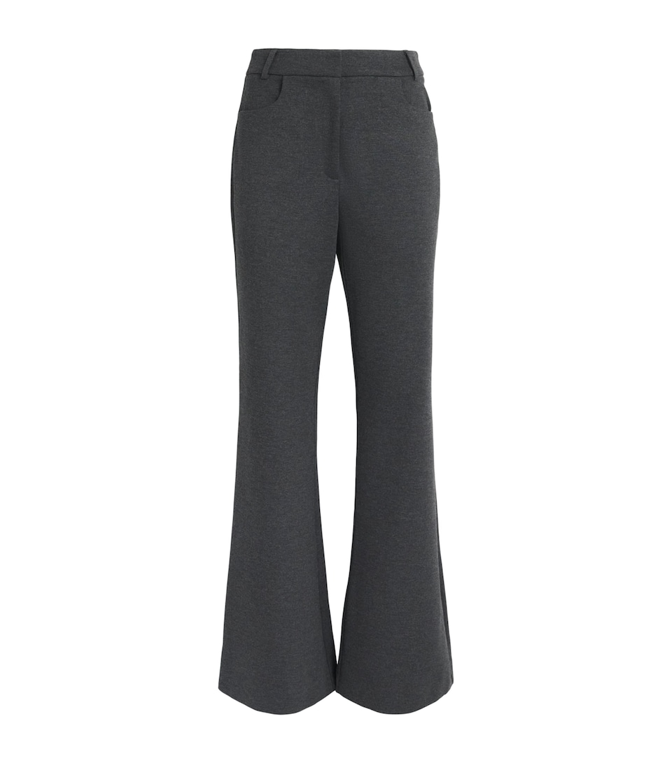 Toccin Womens Gaia Wide-Leg Trousers Shadow