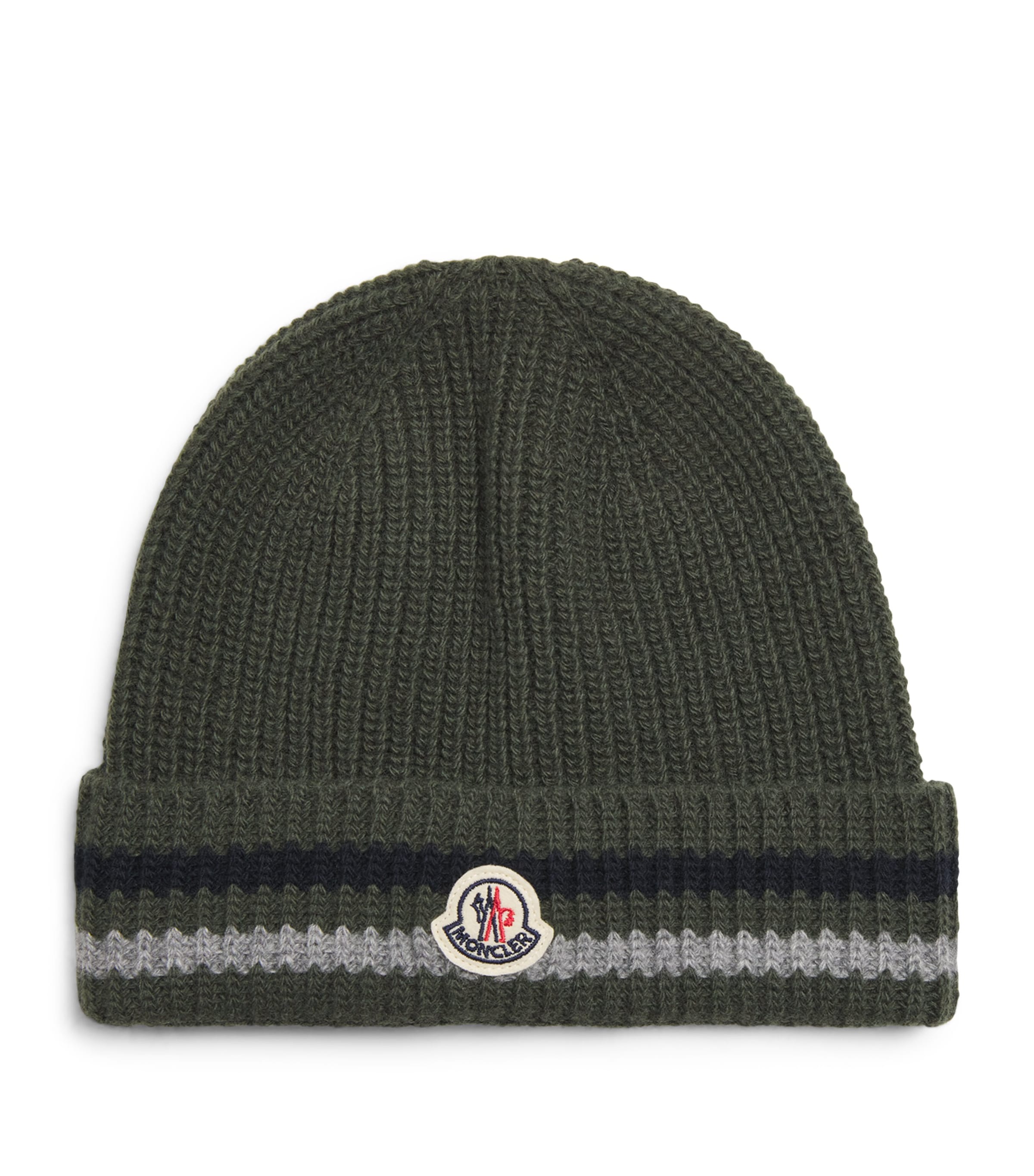 Virgin Wool Logo Patch Beanie