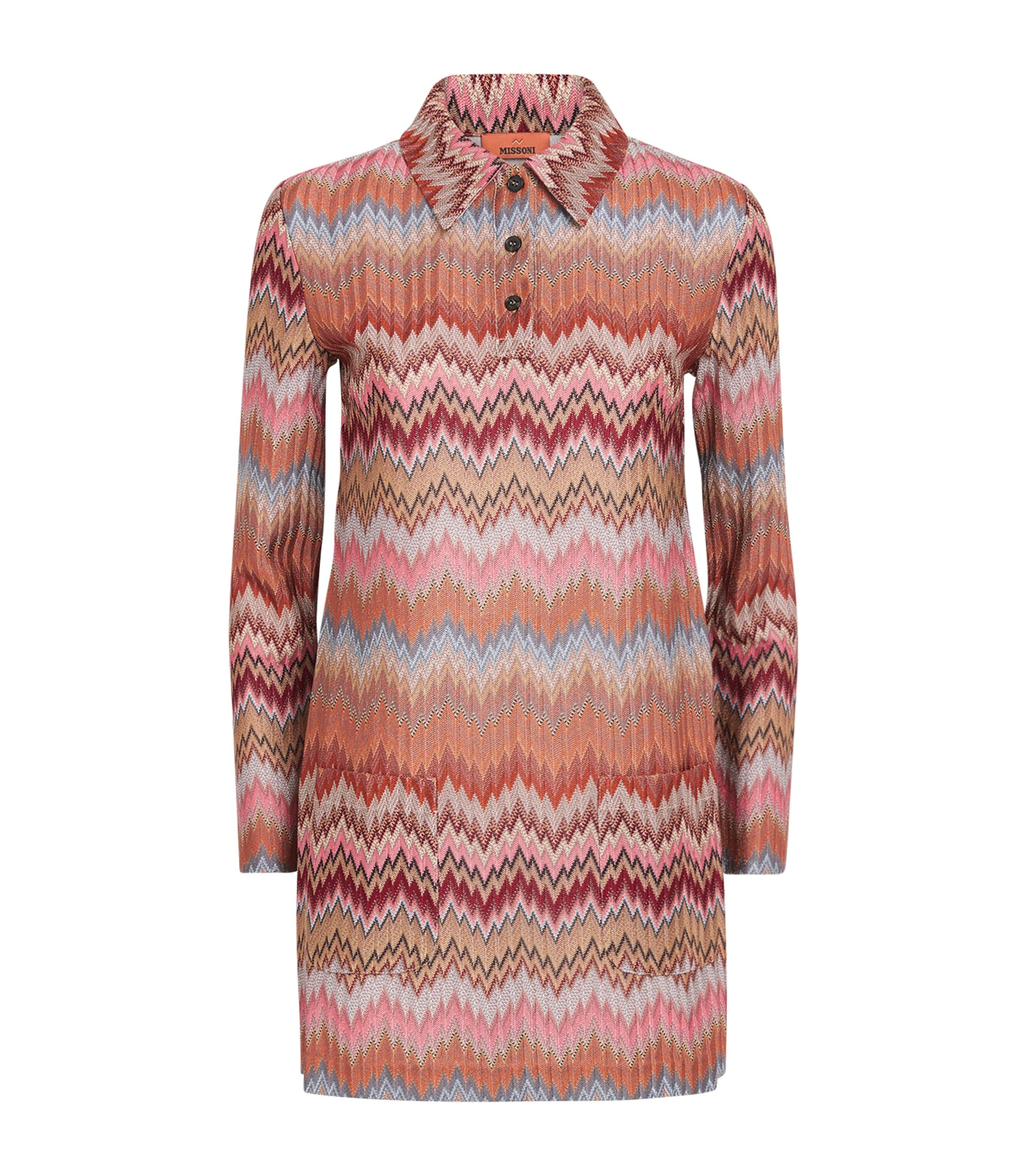 Snake Chevron Mini Dress