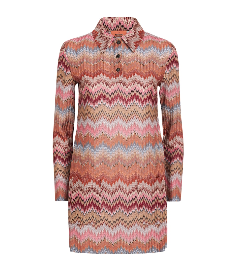 Snake Chevron Mini Dress