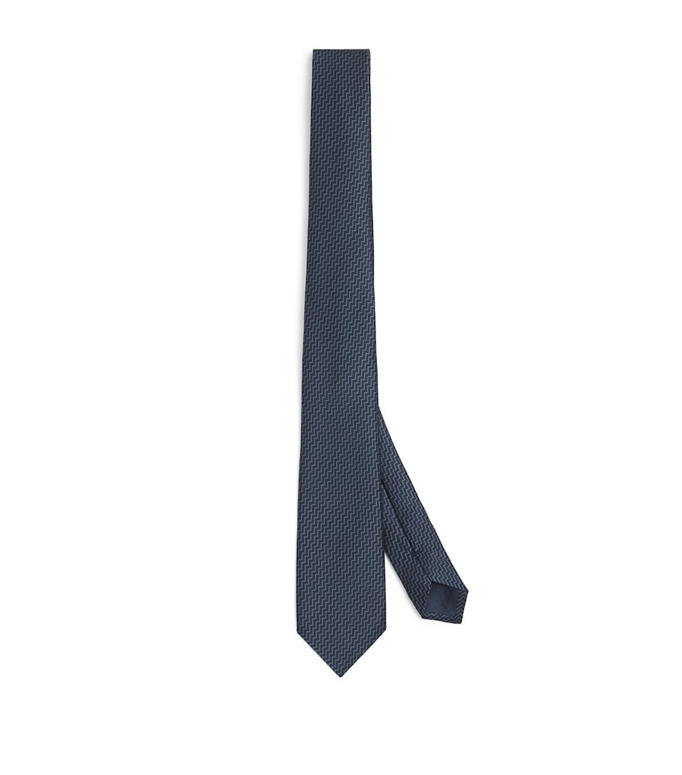 Silk Chevron Tie