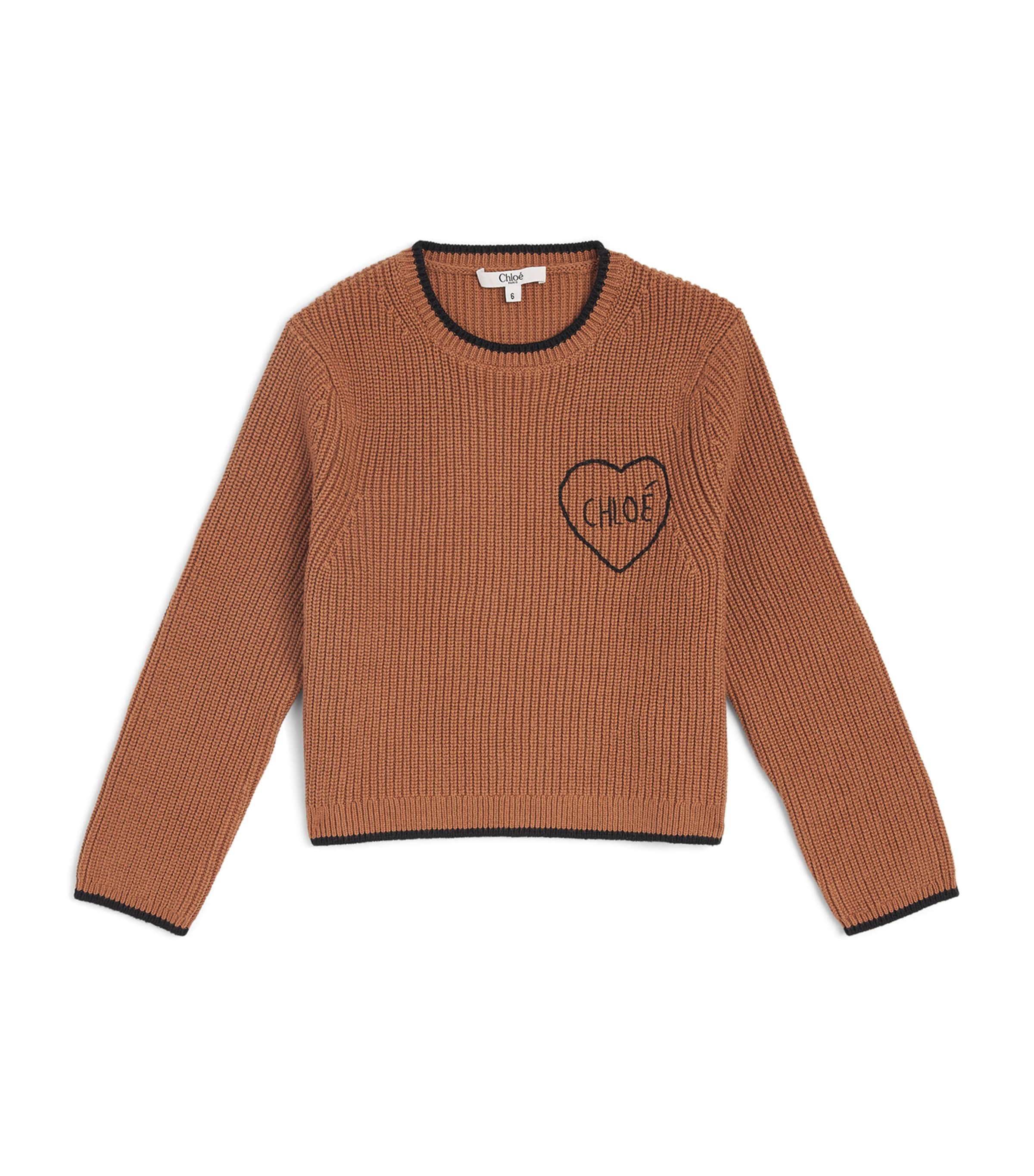 Chloé Kids Cotton-Wool Logo Sweater (4-14 Years) Thrush