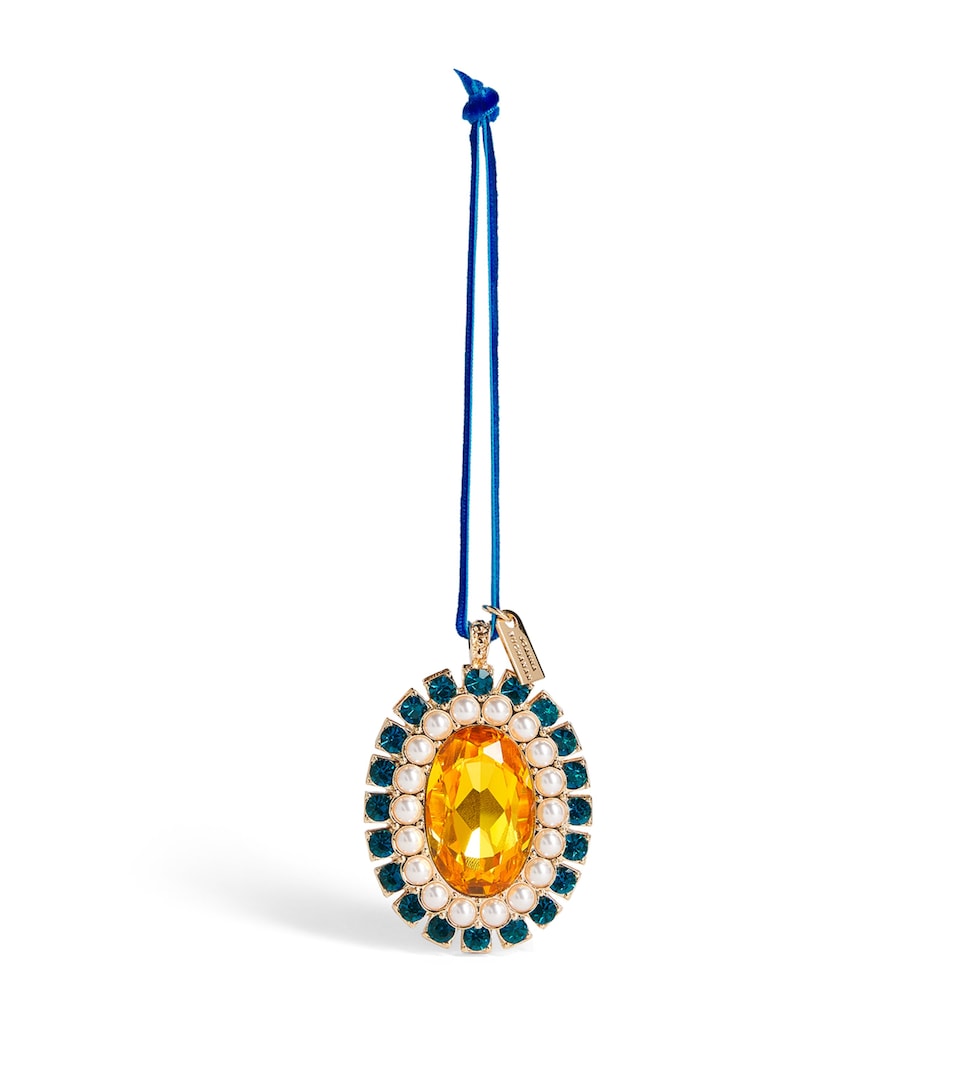 Joanna Buchanan Crystal and Faux Pearl-Embellished Tree Decoration Blue