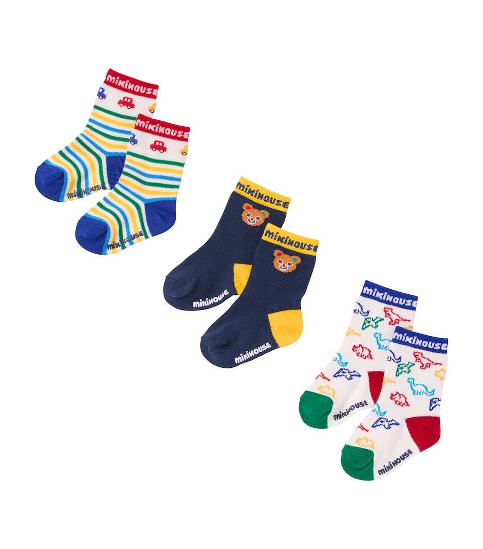 Miki House Patterned Socks (Pack of 3)