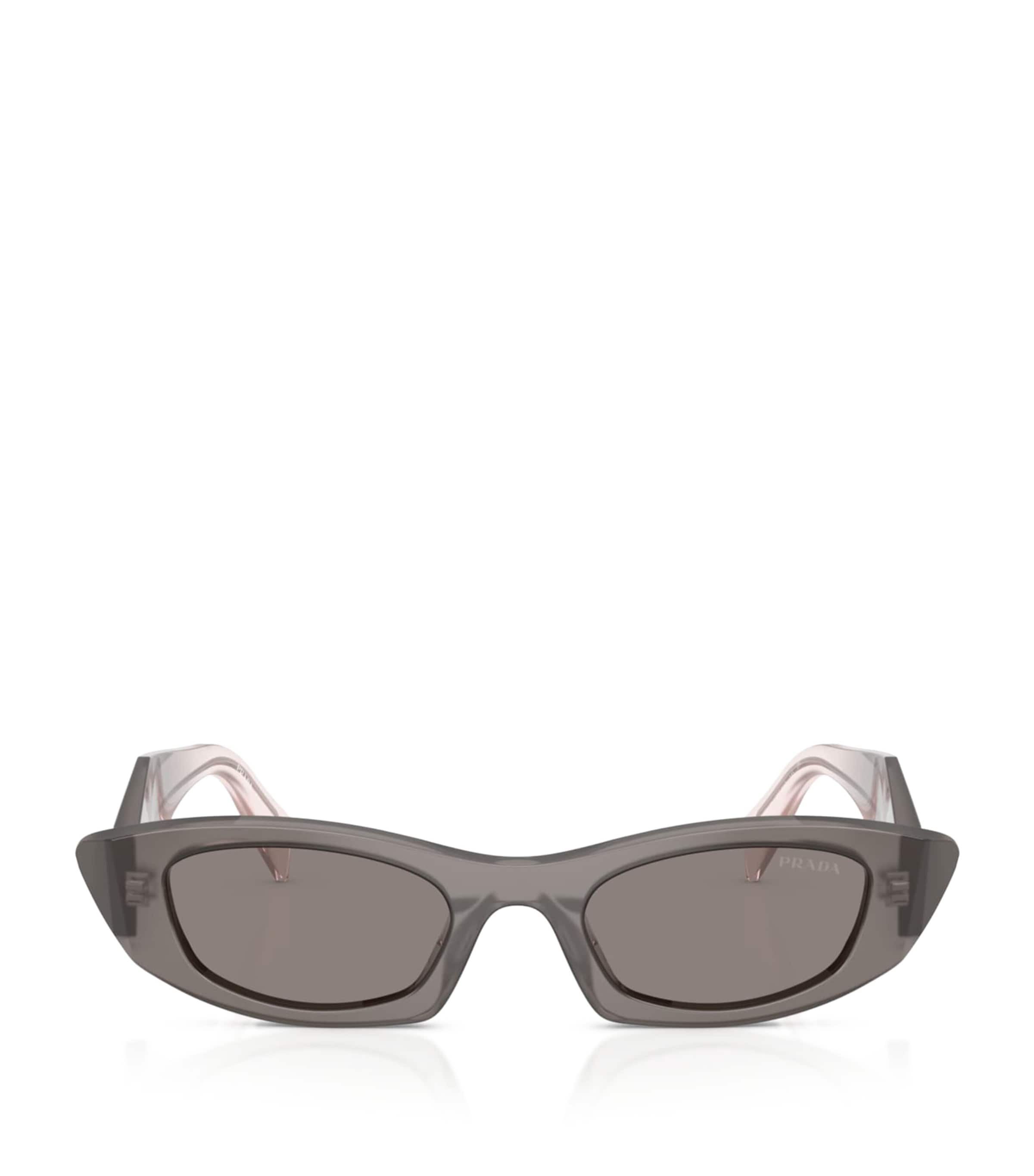Prada Acetate Oval Sunglasses Grey