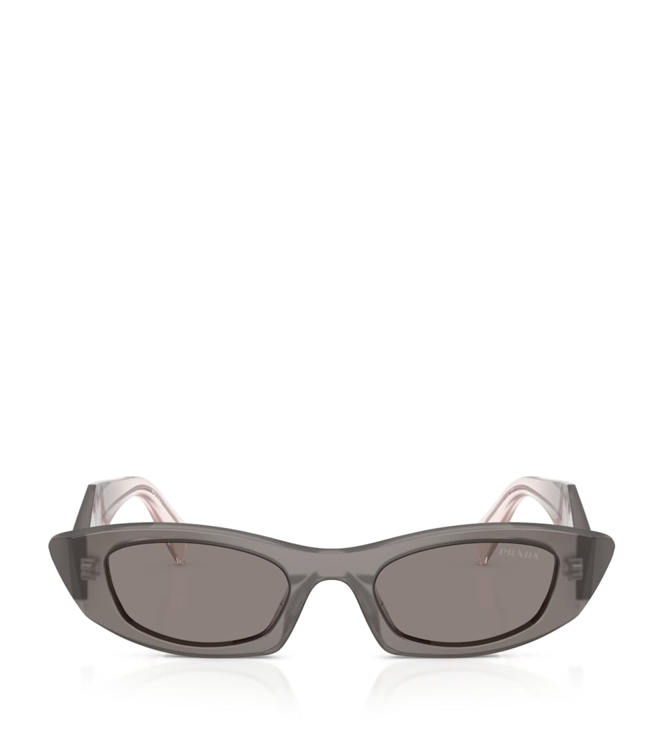 Prada Acetate Oval Sunglasses Grey