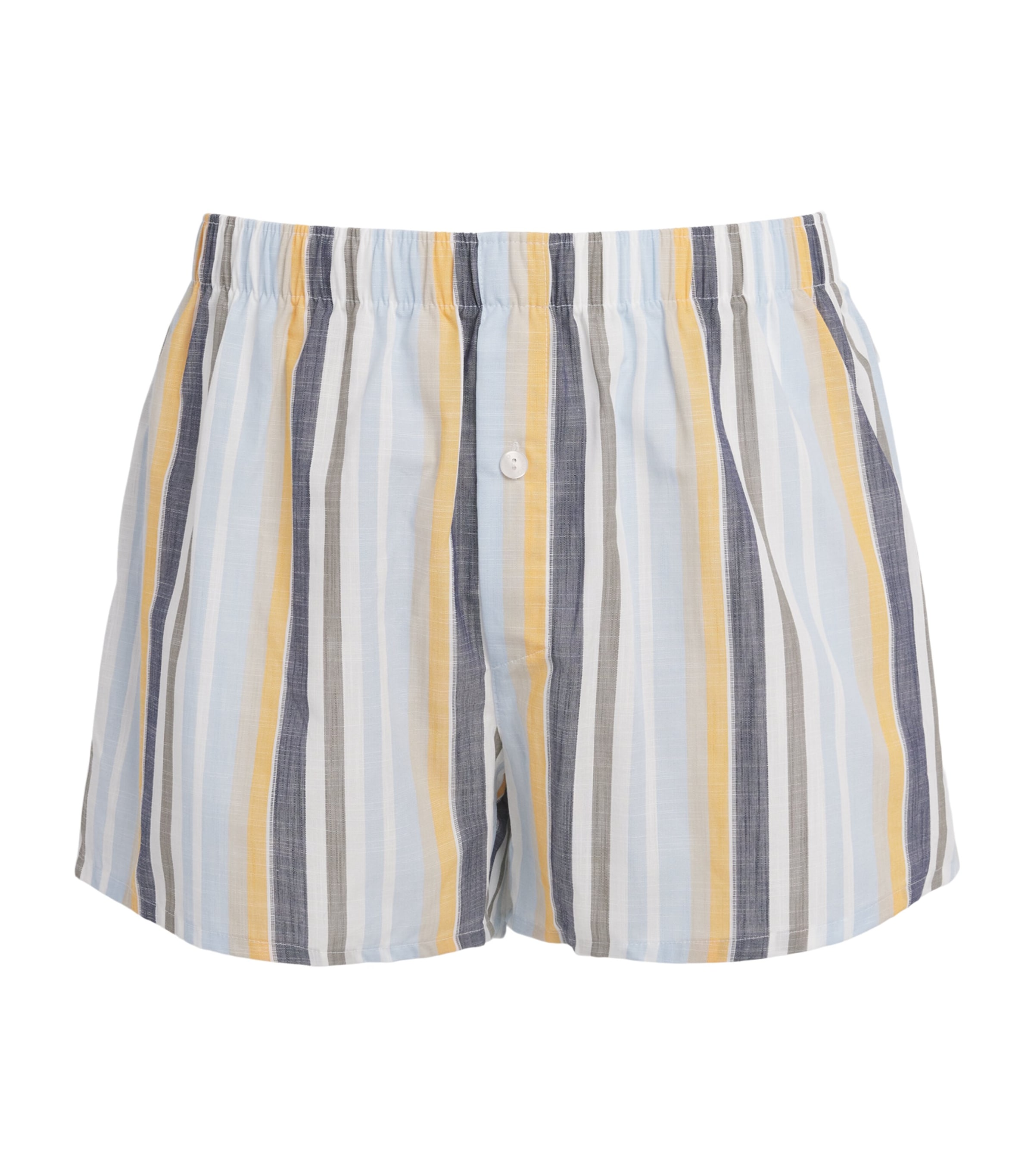 Hanro Mens Cotton Fancy Woven Boxers Sunset Stripe