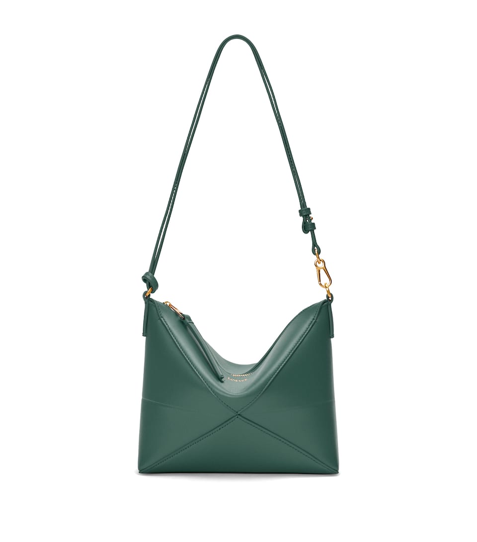 Leather Puzzle Pouch Bag