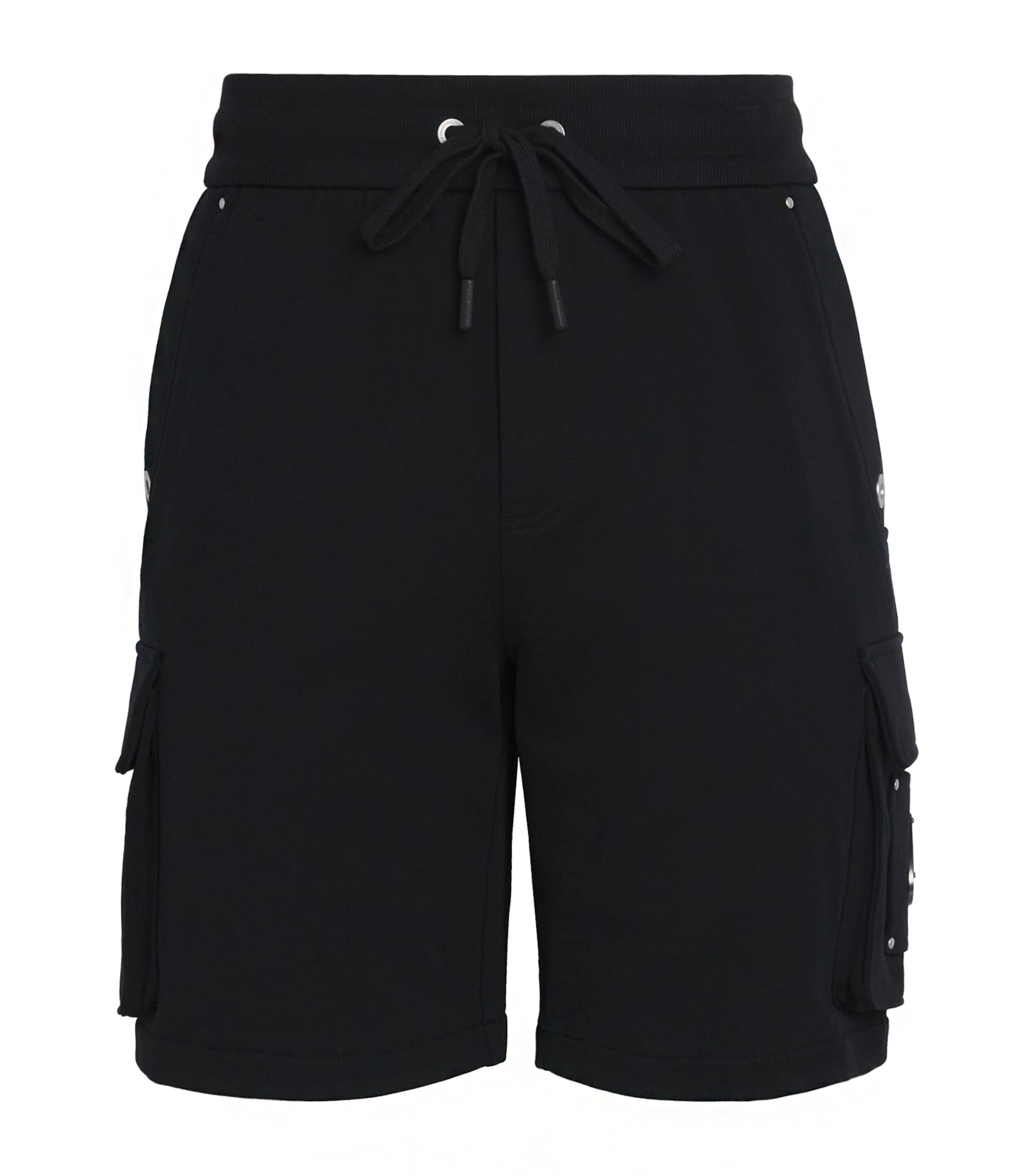 Moose Knuckles Mens Cotton Hartsfield Cargo Shorts Black