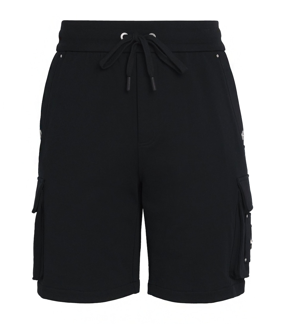 Moose Knuckles Mens Cotton Hartsfield Cargo Shorts Black