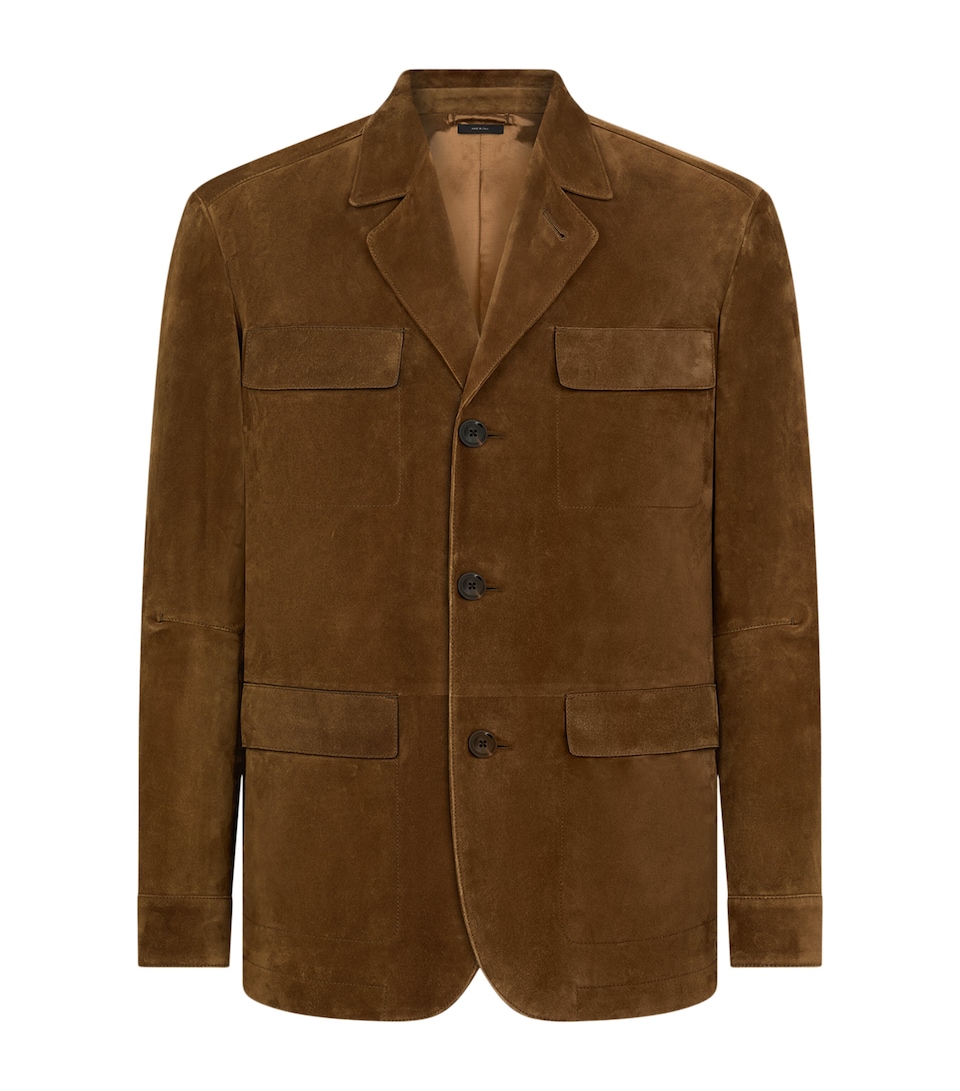 Suede Military Jacket