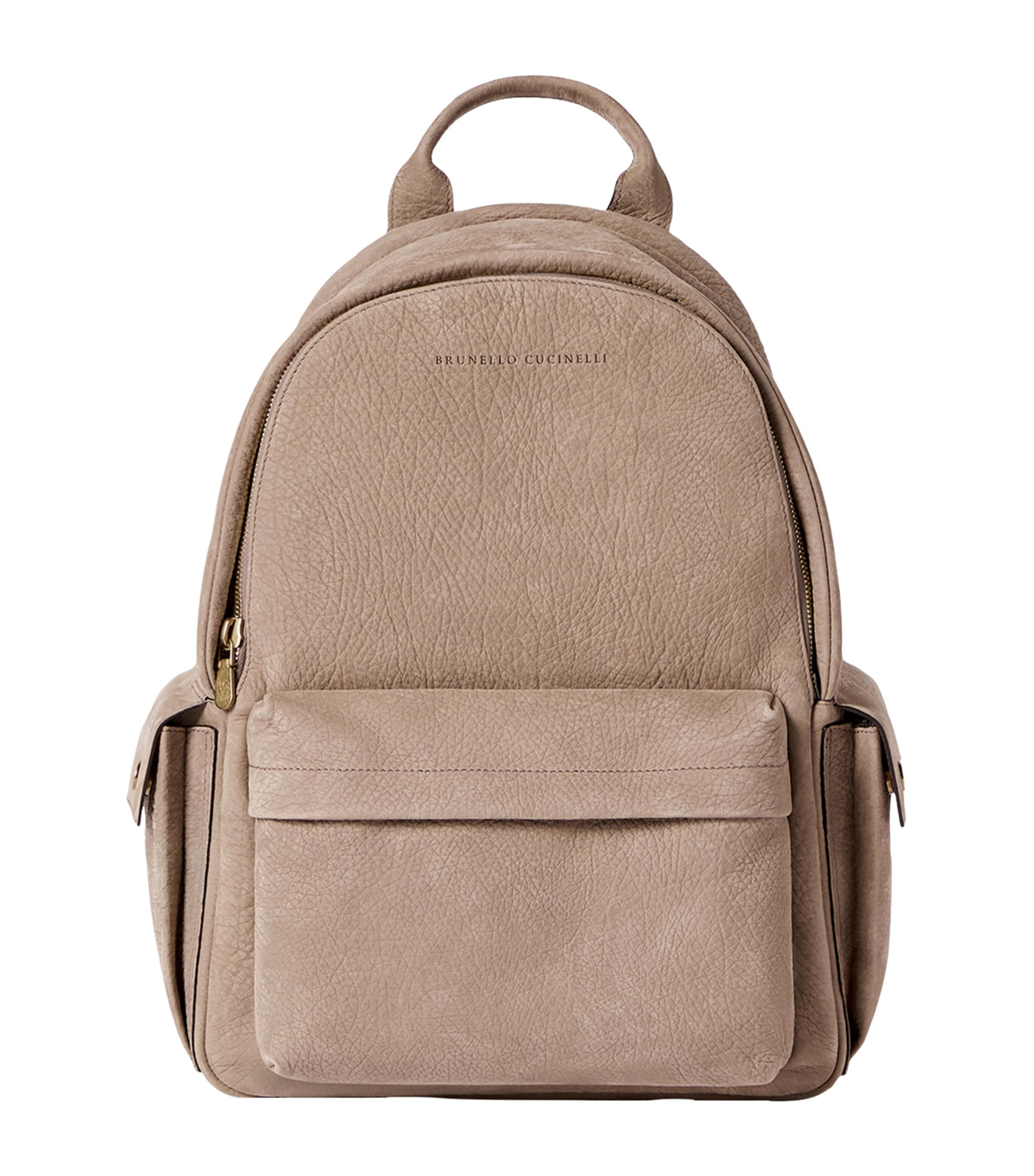 Brunello Cucinelli Leather Travel Backpack