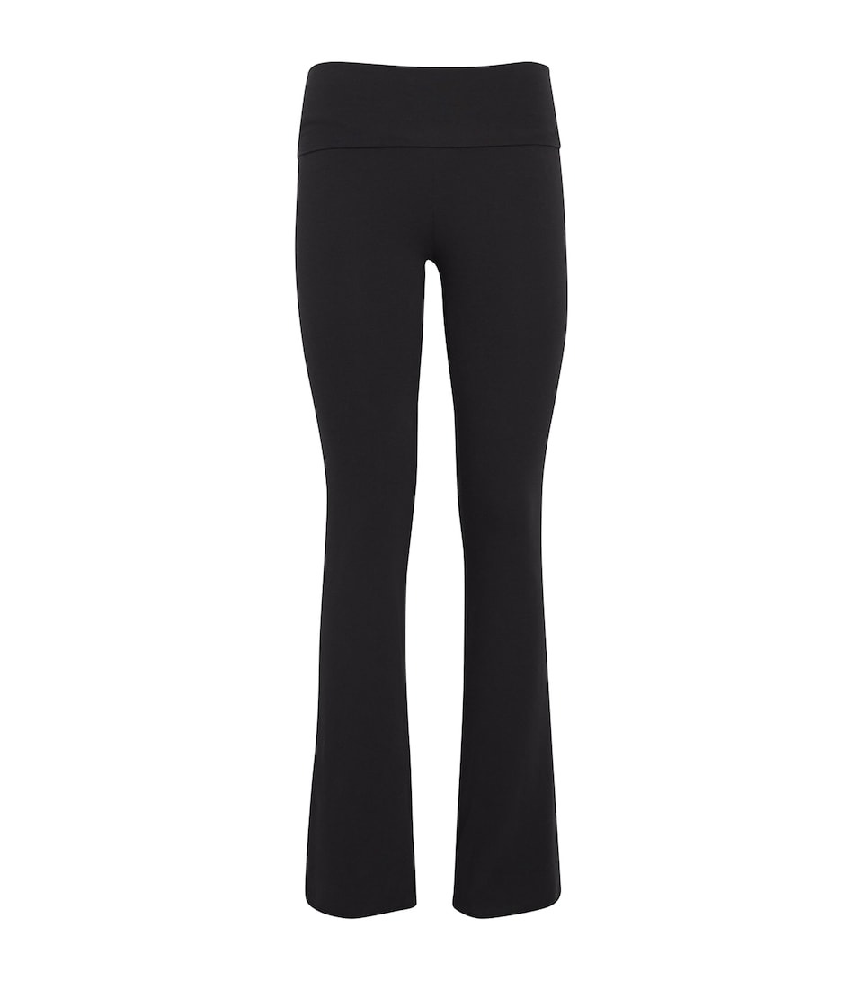 Cotton Jersey Foldover Trousers