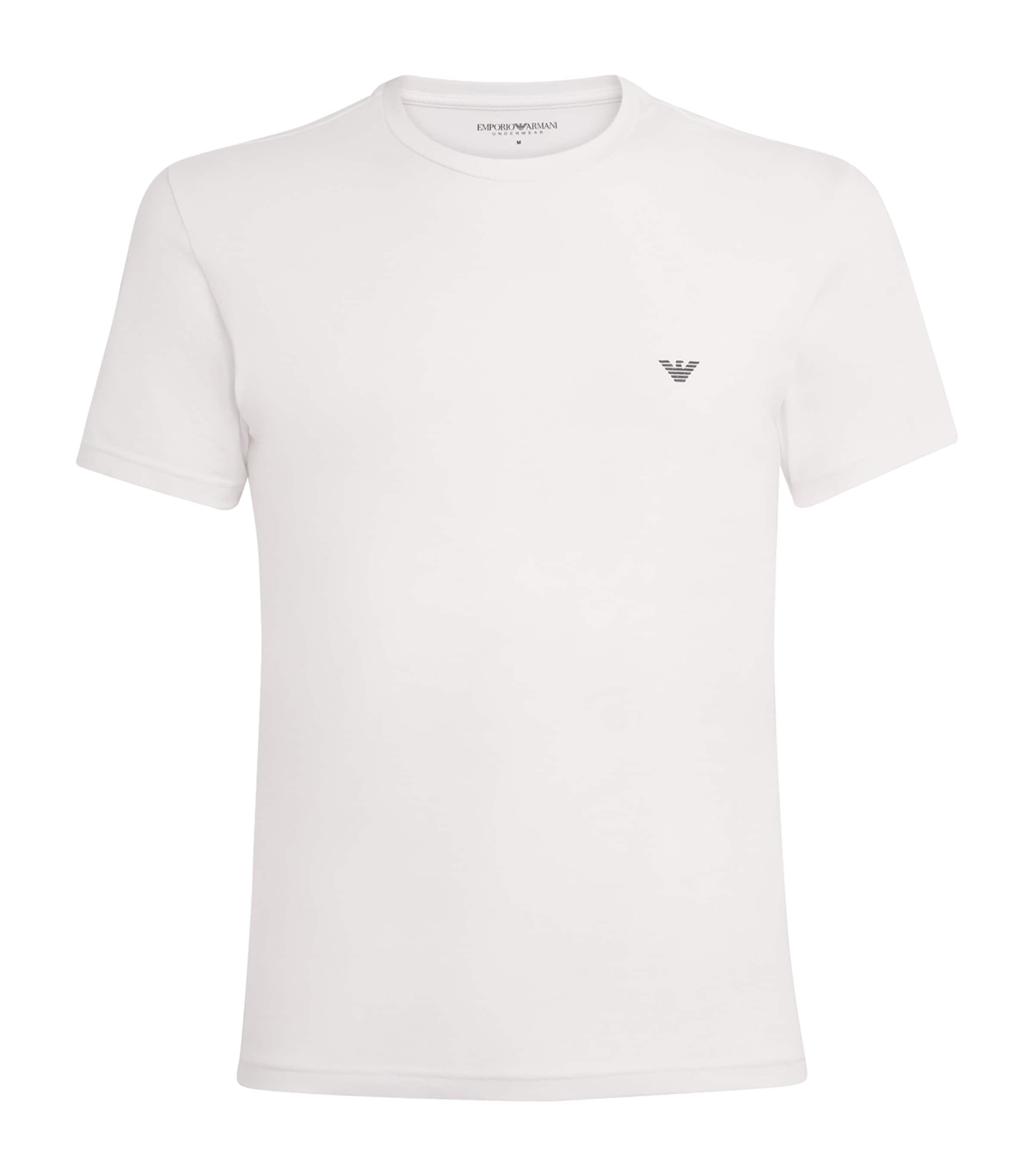 Stretch-Cotton Eagle Logo Crew-Neck T-Shirt