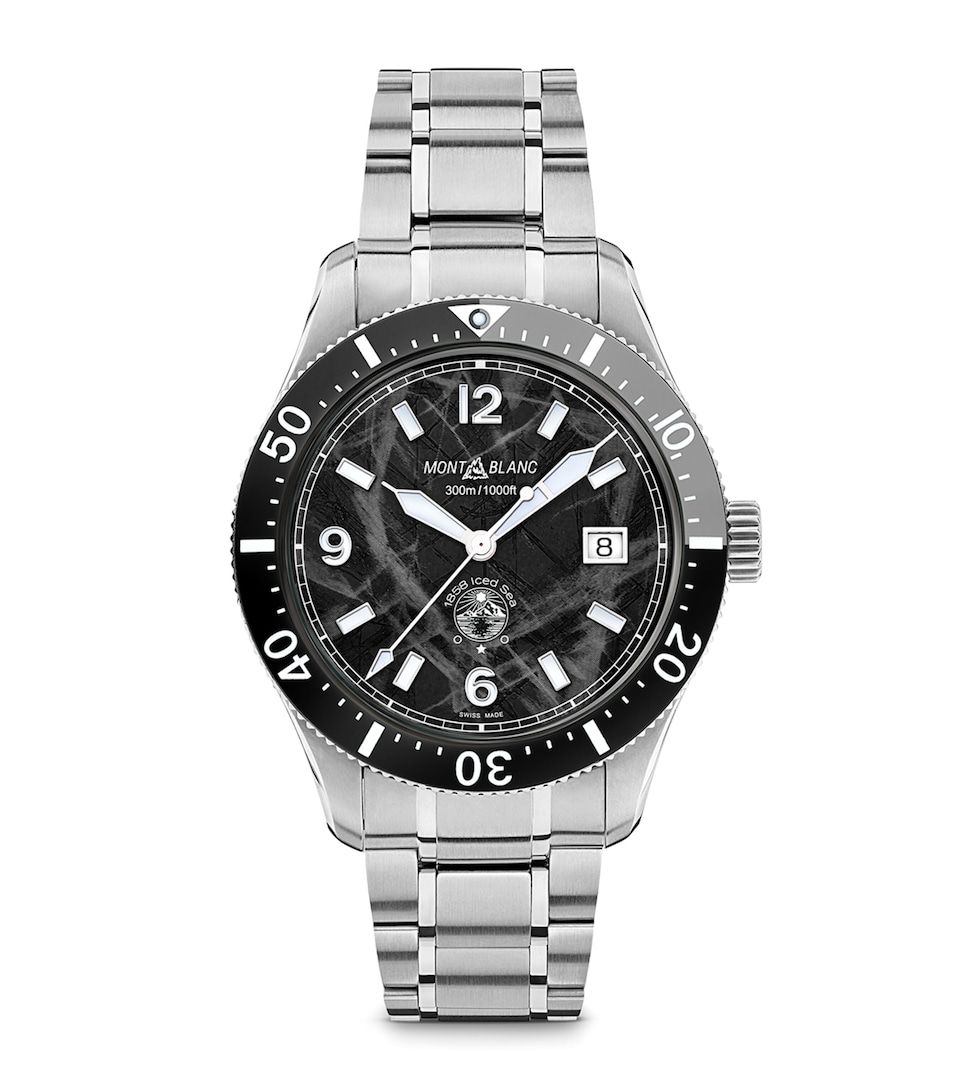 Montblanc Stainless Steel 1858 Iced Sea Automatic Date Watch 41mm