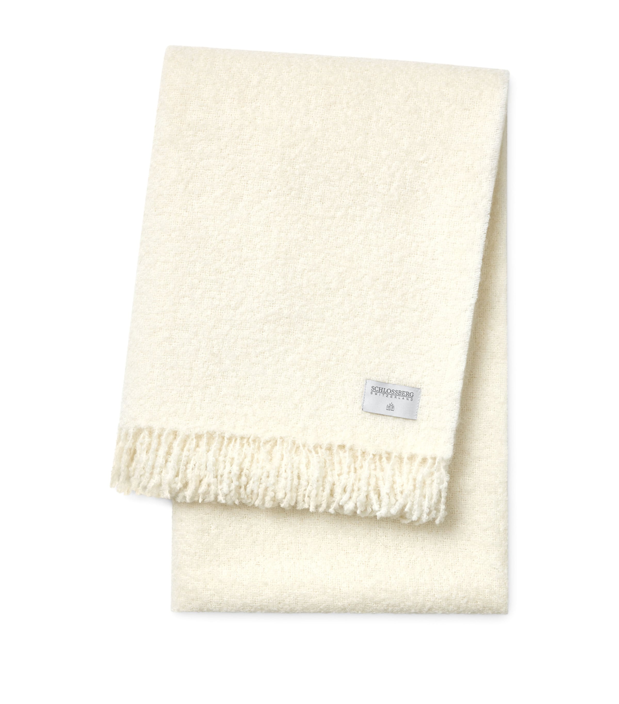 Schlossberg Alpaca Sora Throw (120cm x 200cm) Offwhite