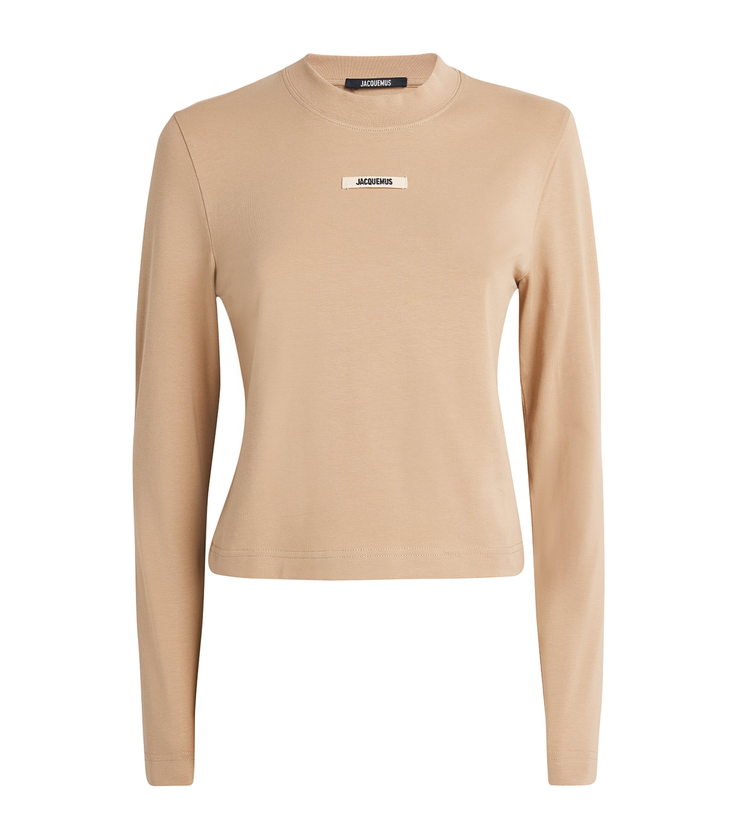 Stretch-Cotton Grosgrain Logo T-Shirt