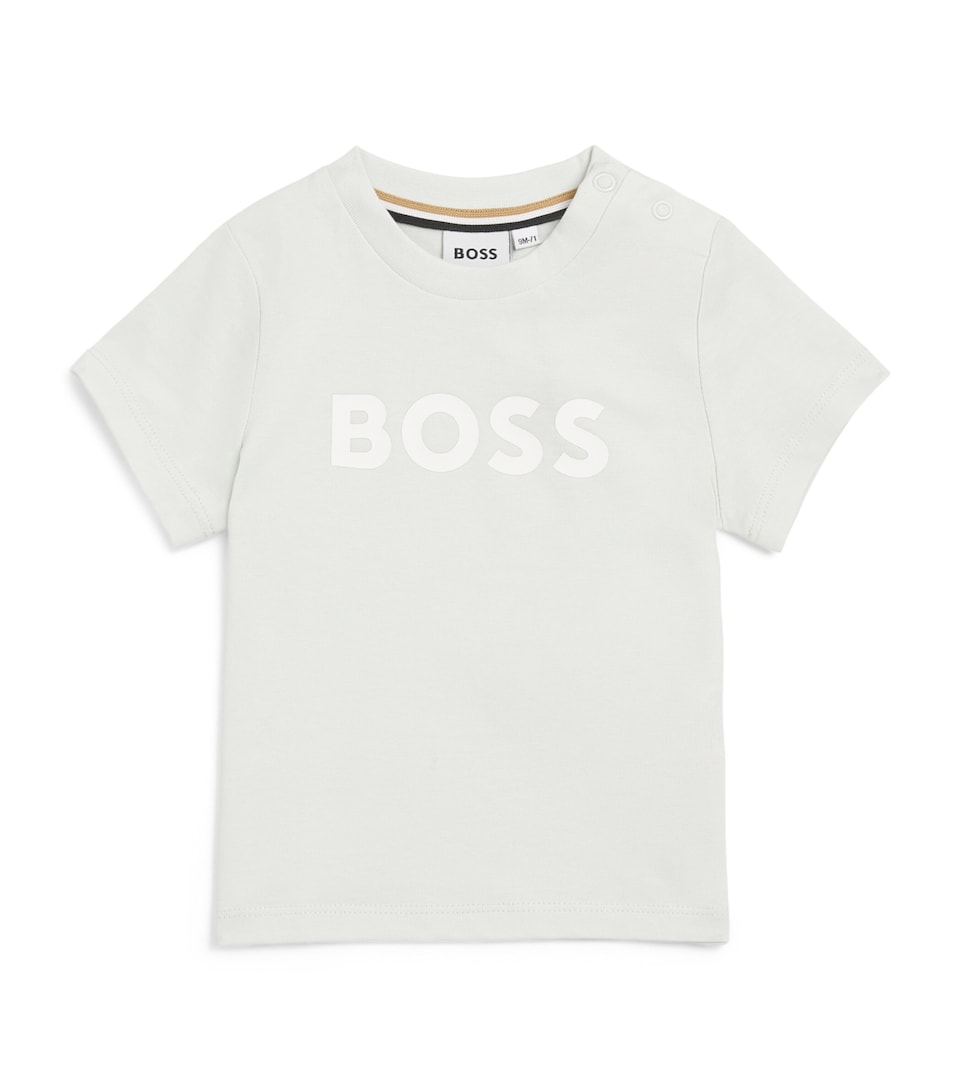 BOSS Kidswear Cotton Logo T-Shirt (3 Months-3 Years) Green